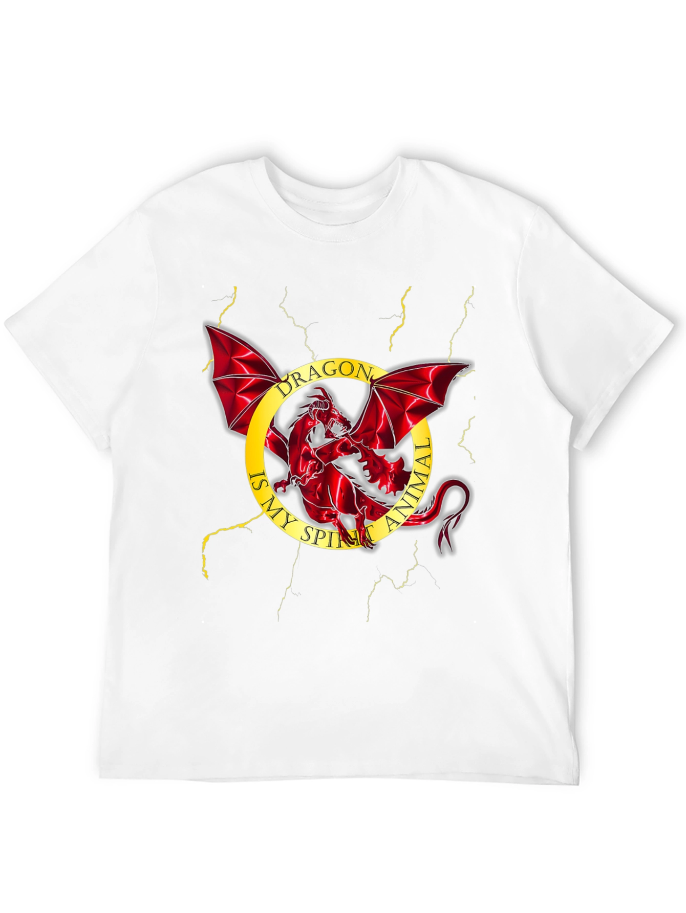 Dragon Spirit Animal Black T-Shirt