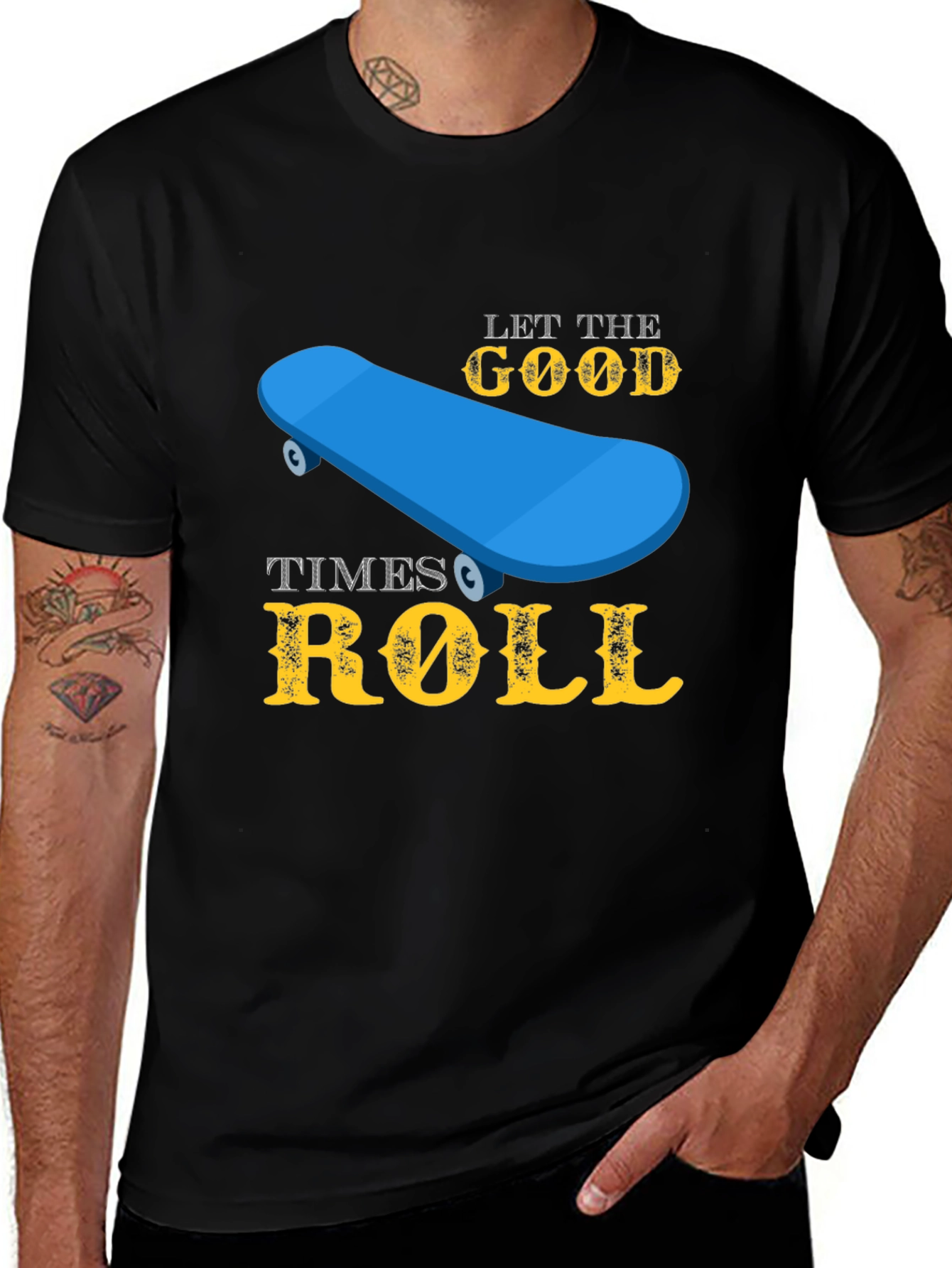 Skateboard T-Shirt - Let the Good Times Roll