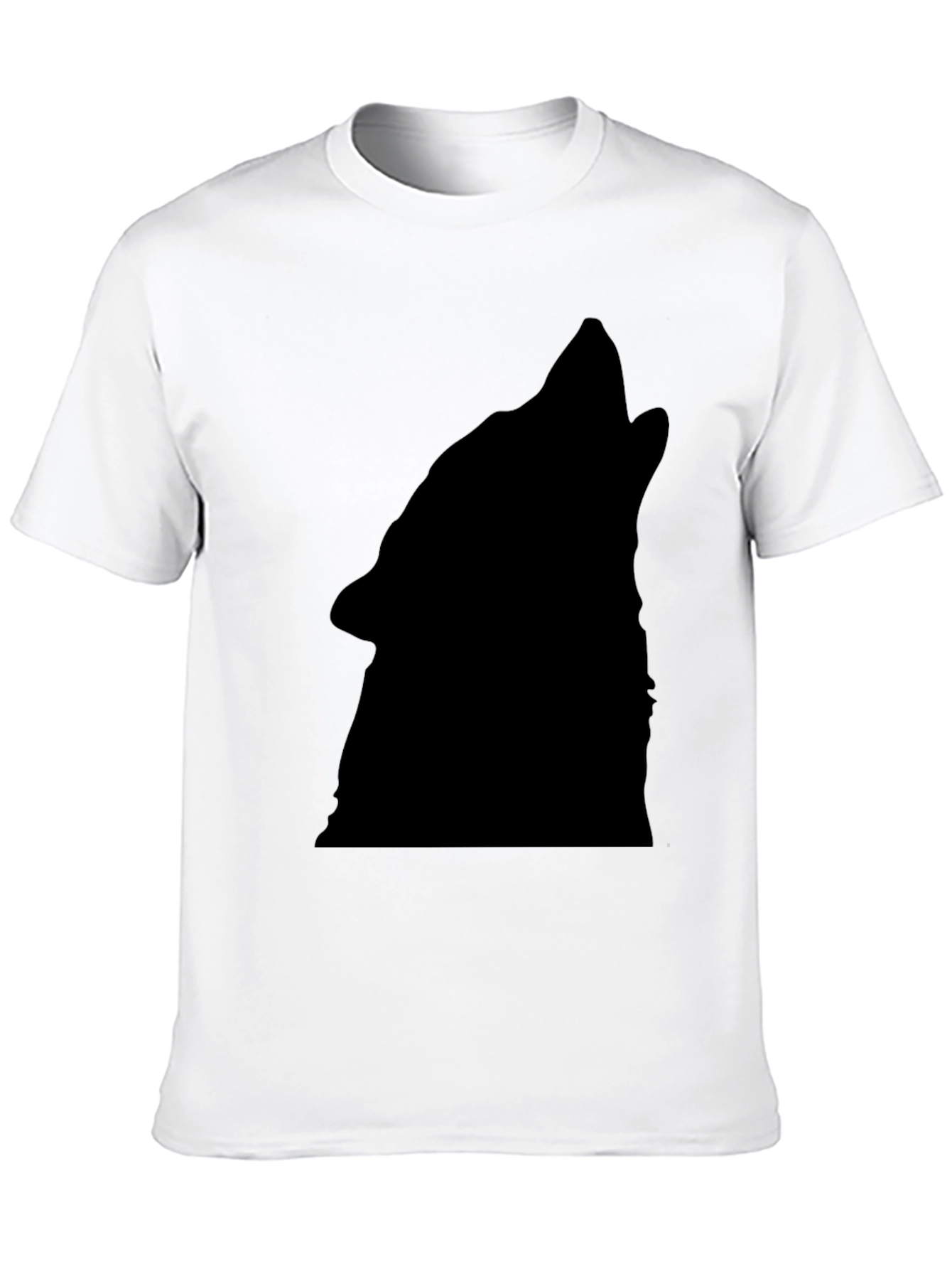 Black Wolf Silhouette T-Shirt