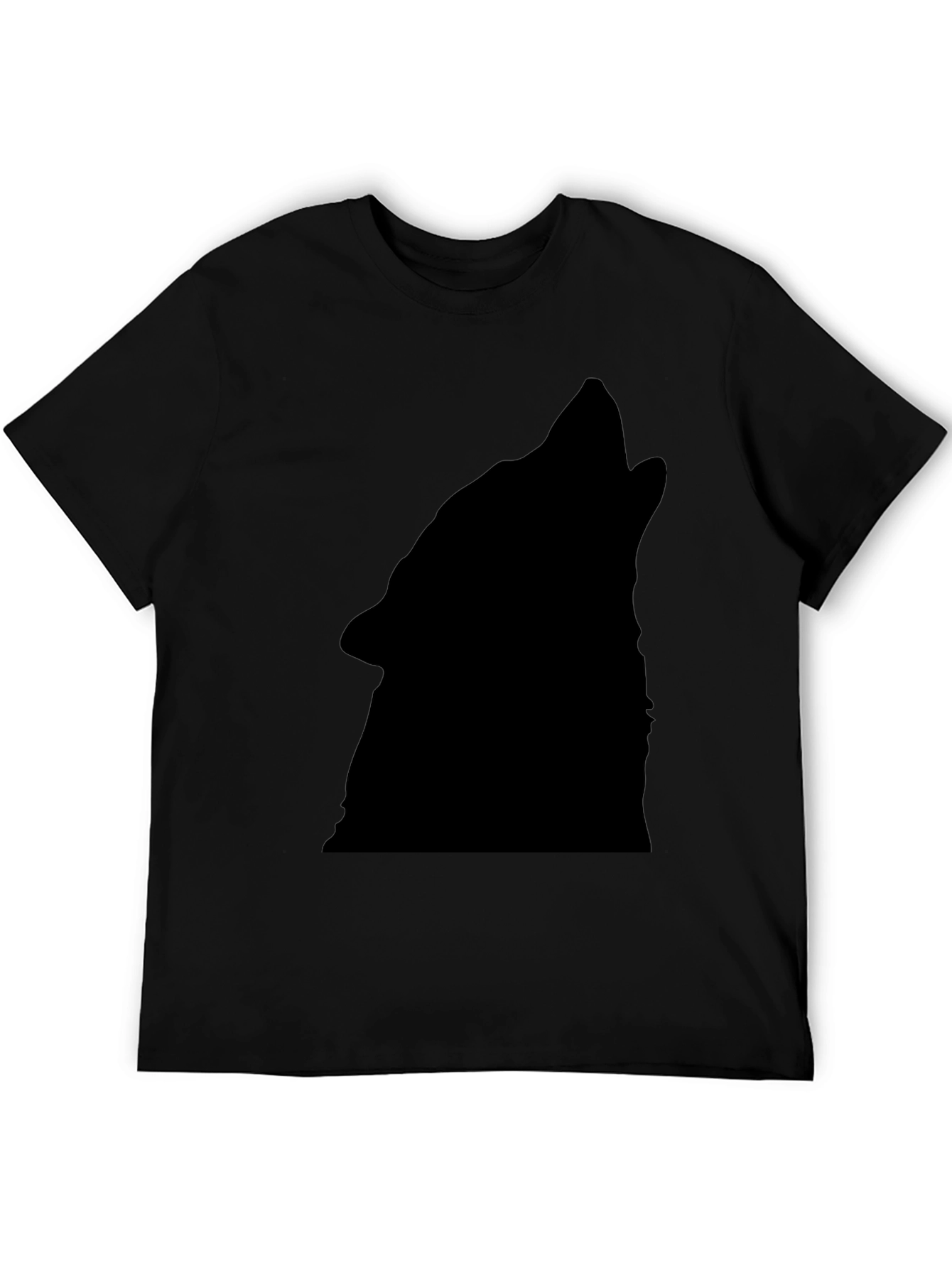 Black Wolf Silhouette T-Shirt
