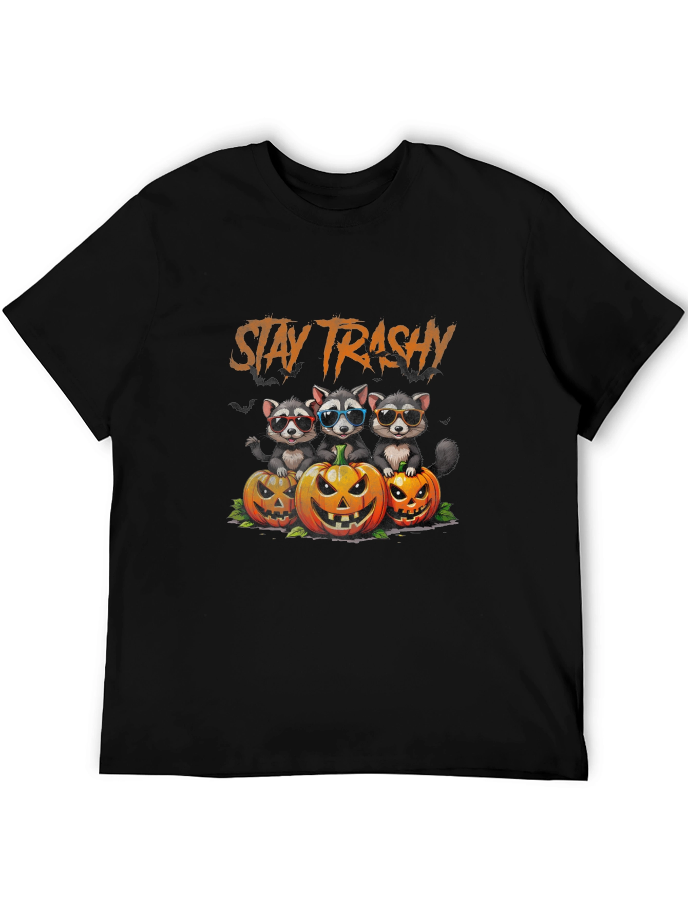 Stay Trashy Raccoon Halloween T-Shirt