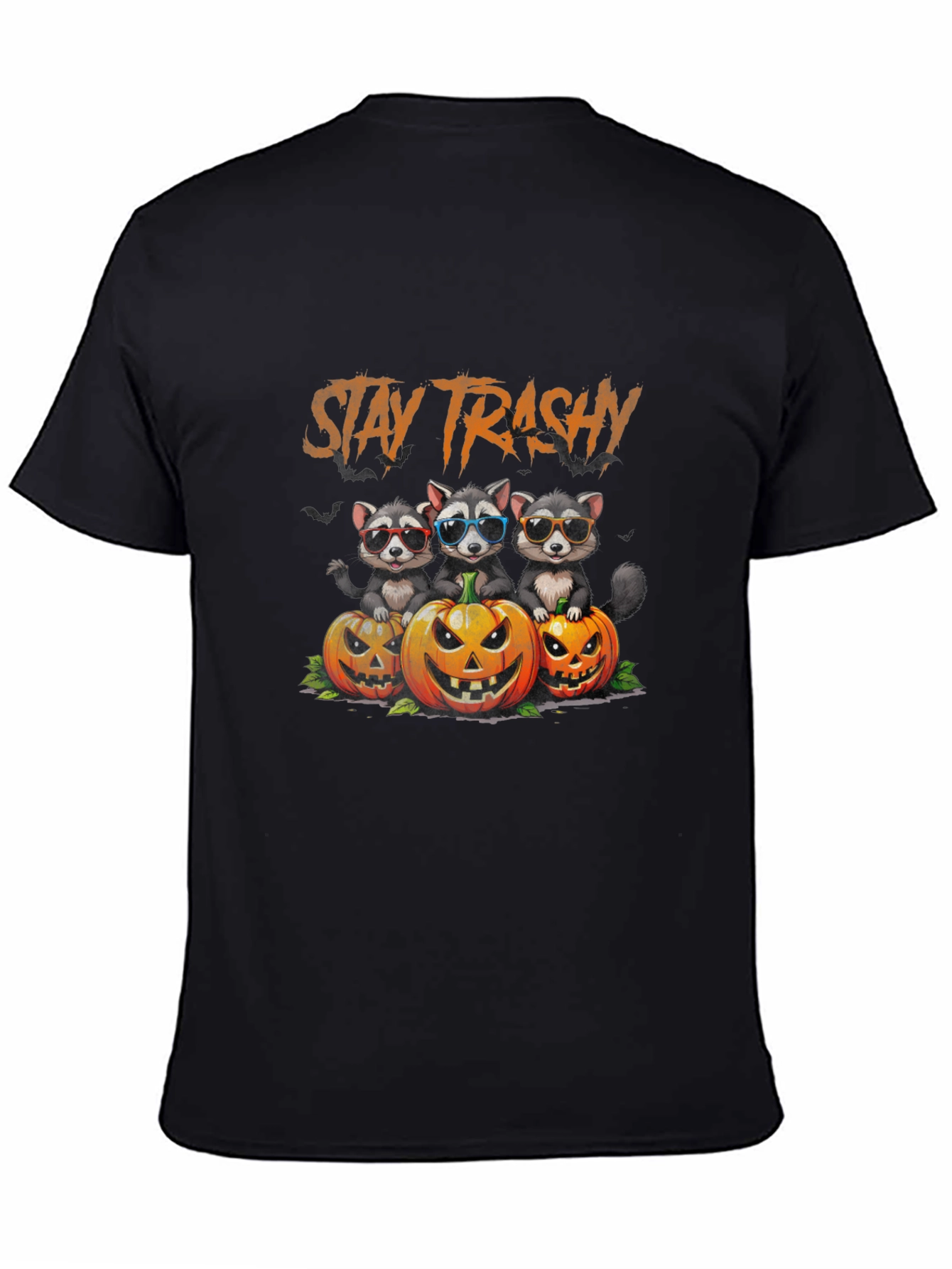 Stay Trashy Raccoon Halloween T-Shirt