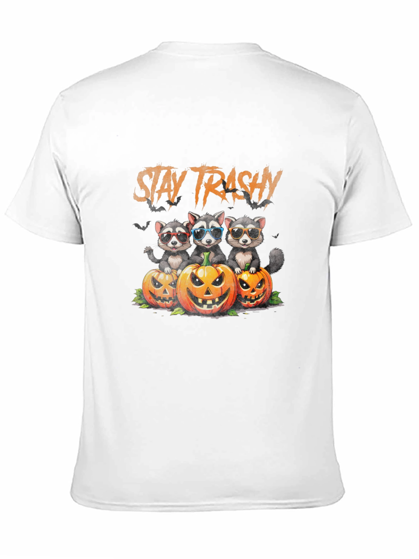 Stay Trashy Raccoon Halloween T-Shirt