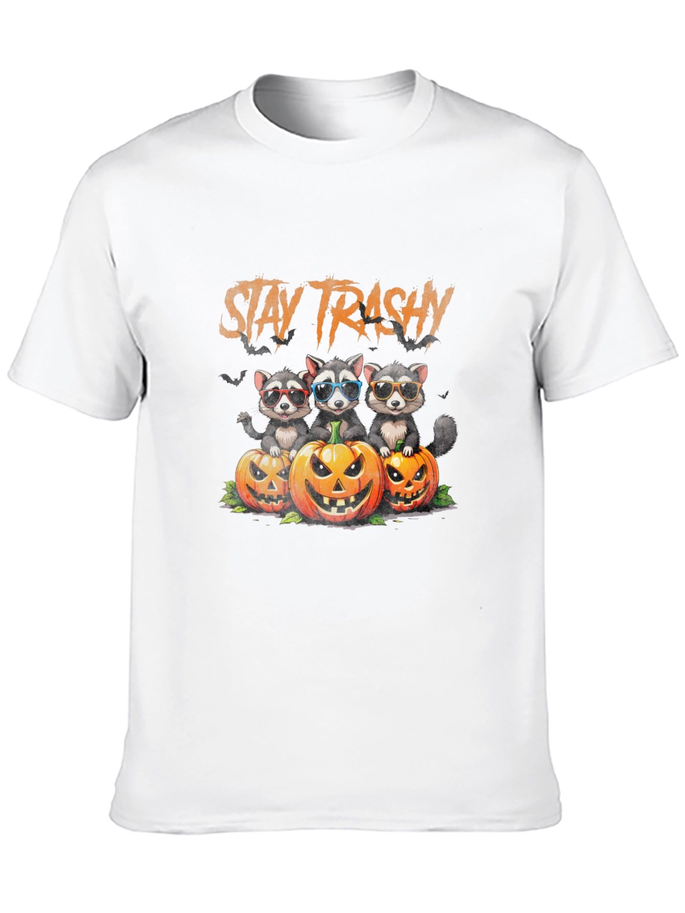 Stay Trashy Raccoon Halloween T-Shirt