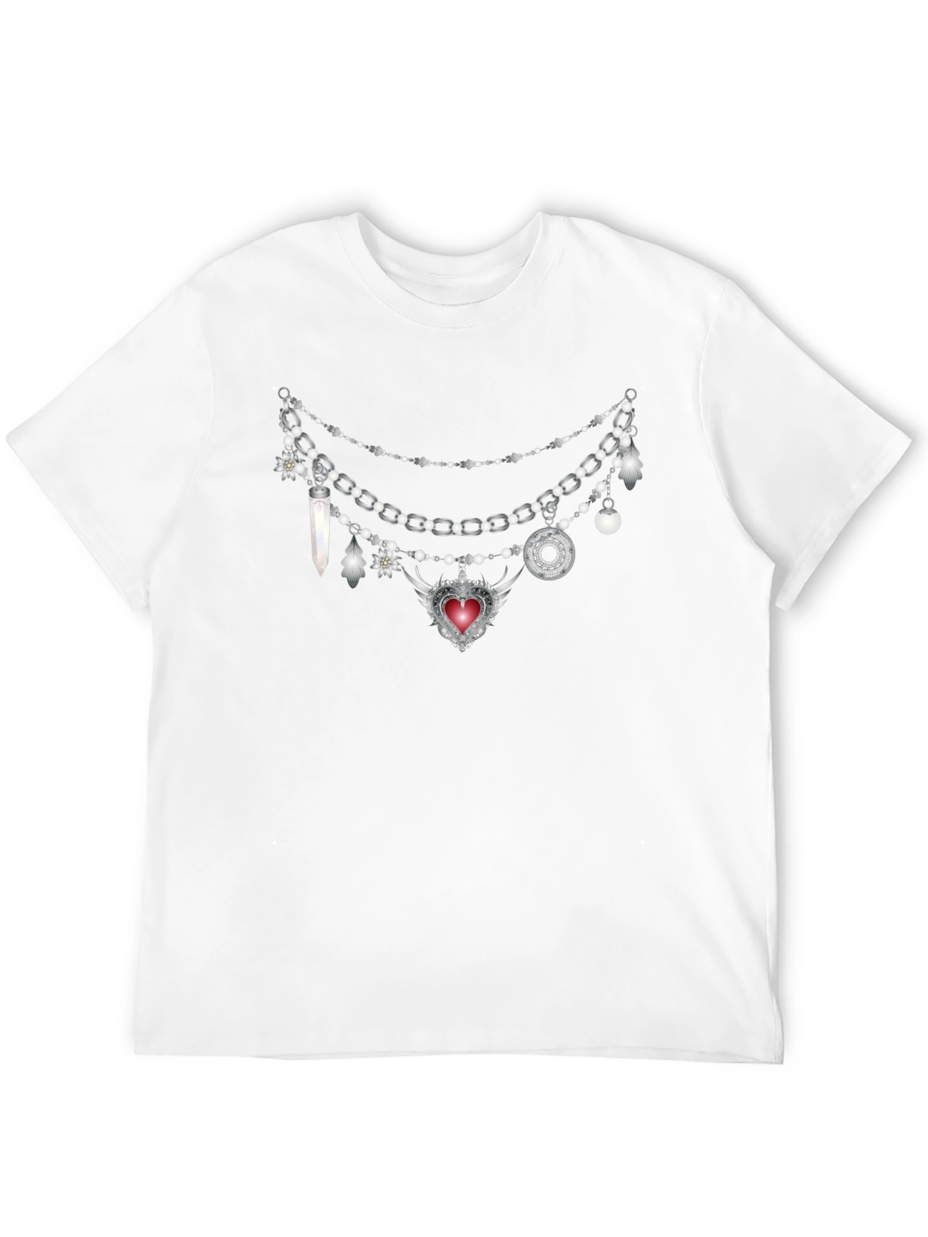 Gothic Charm Necklace Tee