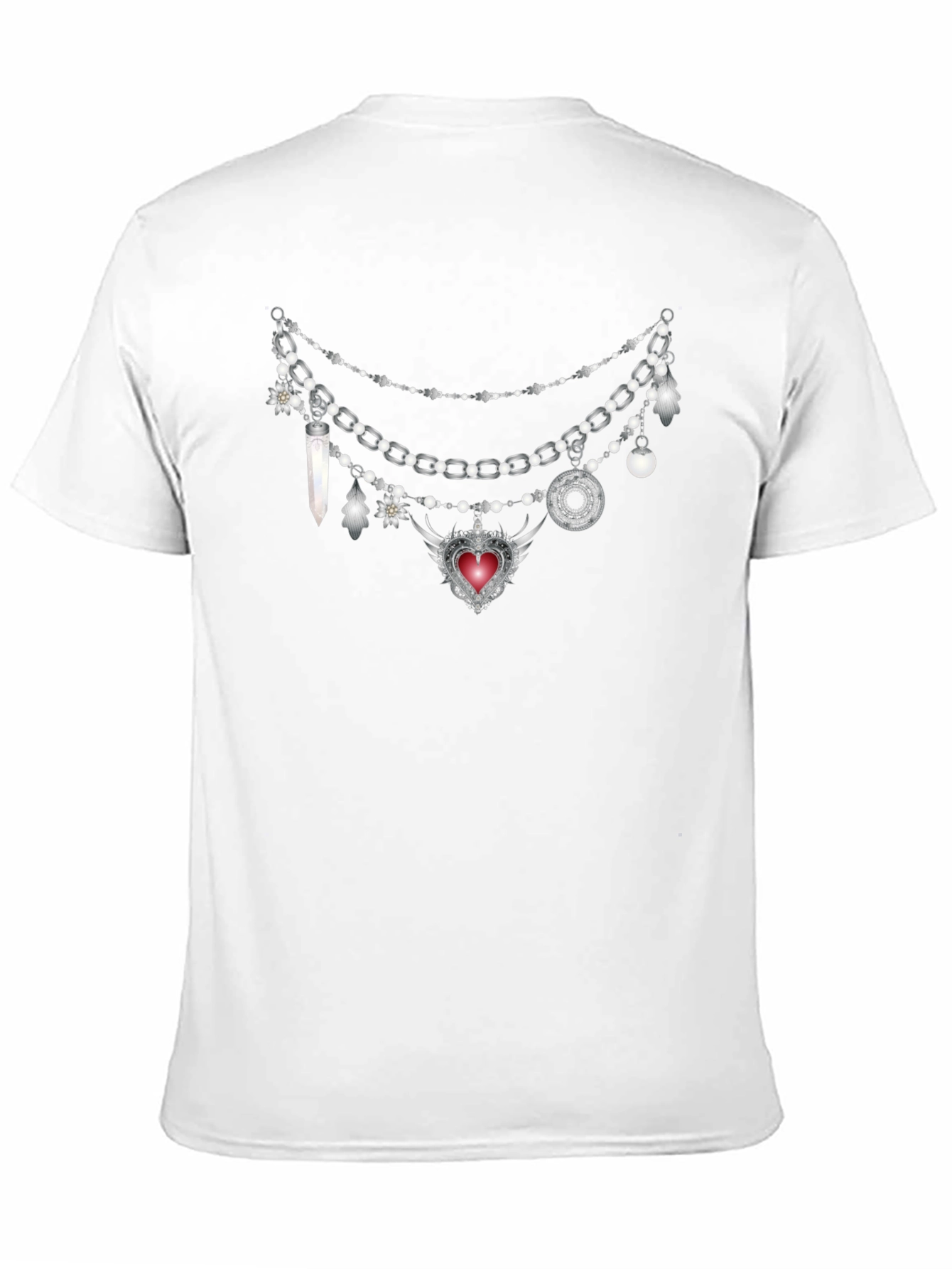Gothic Charm Necklace Tee
