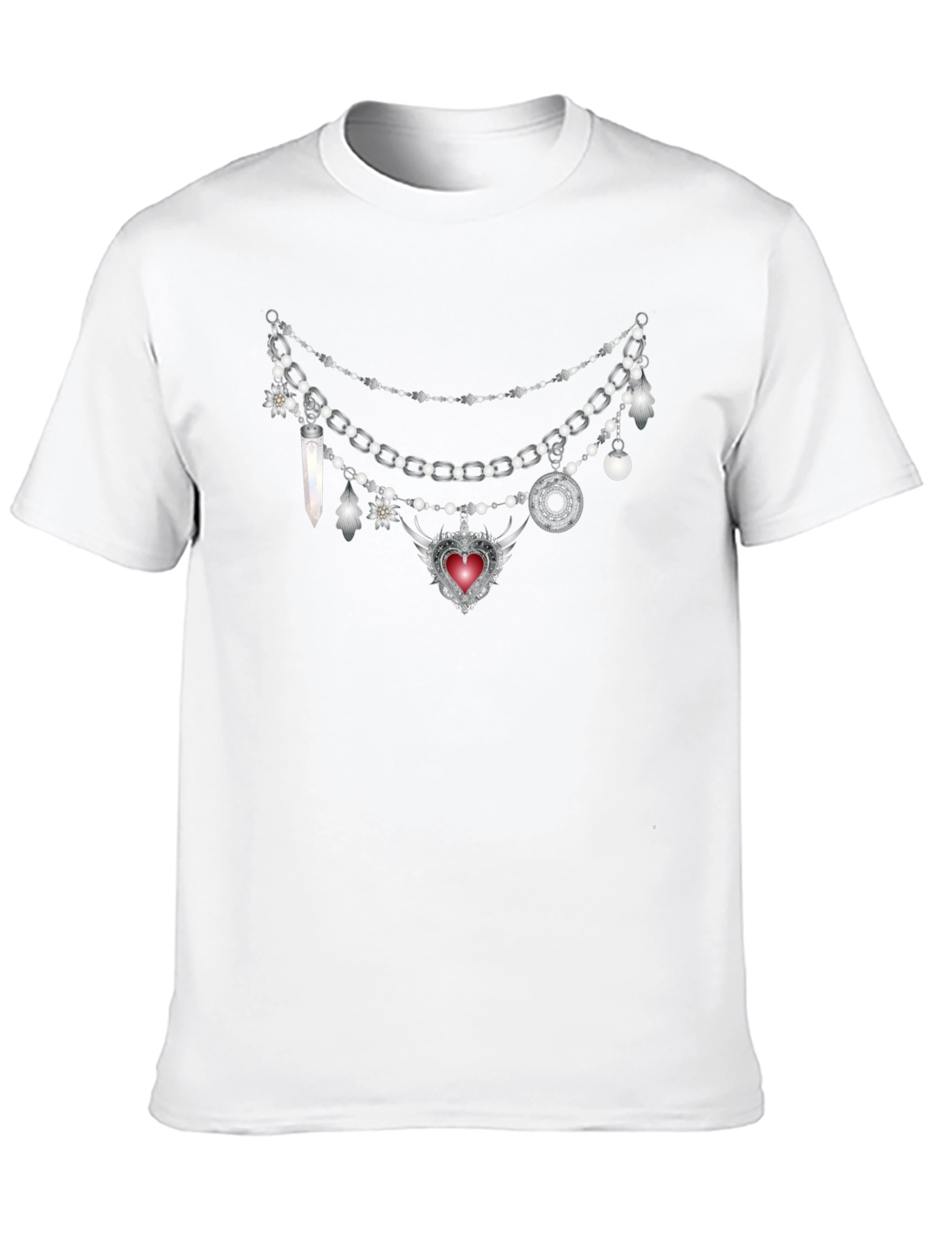 Gothic Charm Necklace Tee