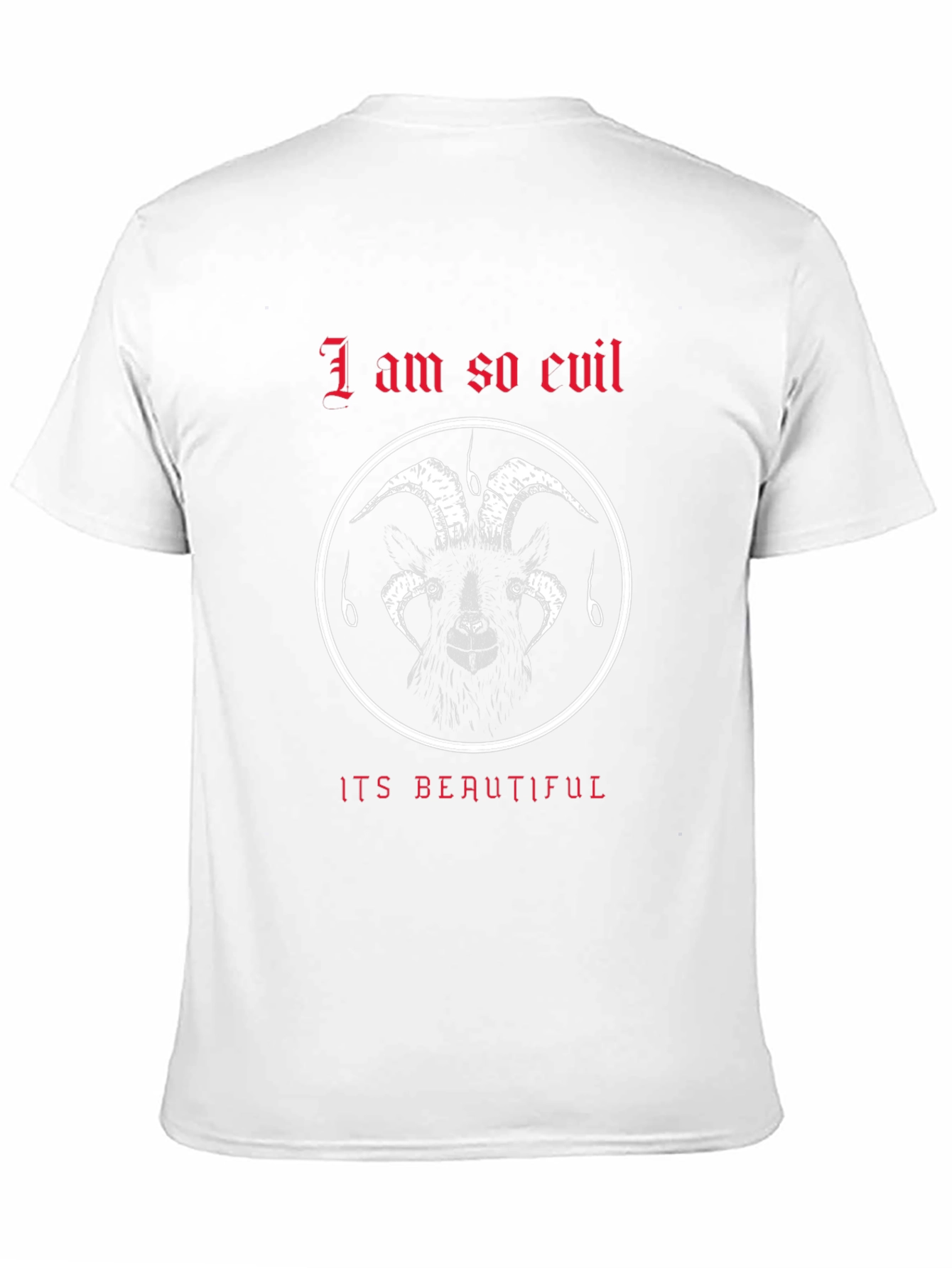 Evil Goat Graphic Tee - Black T-Shirt