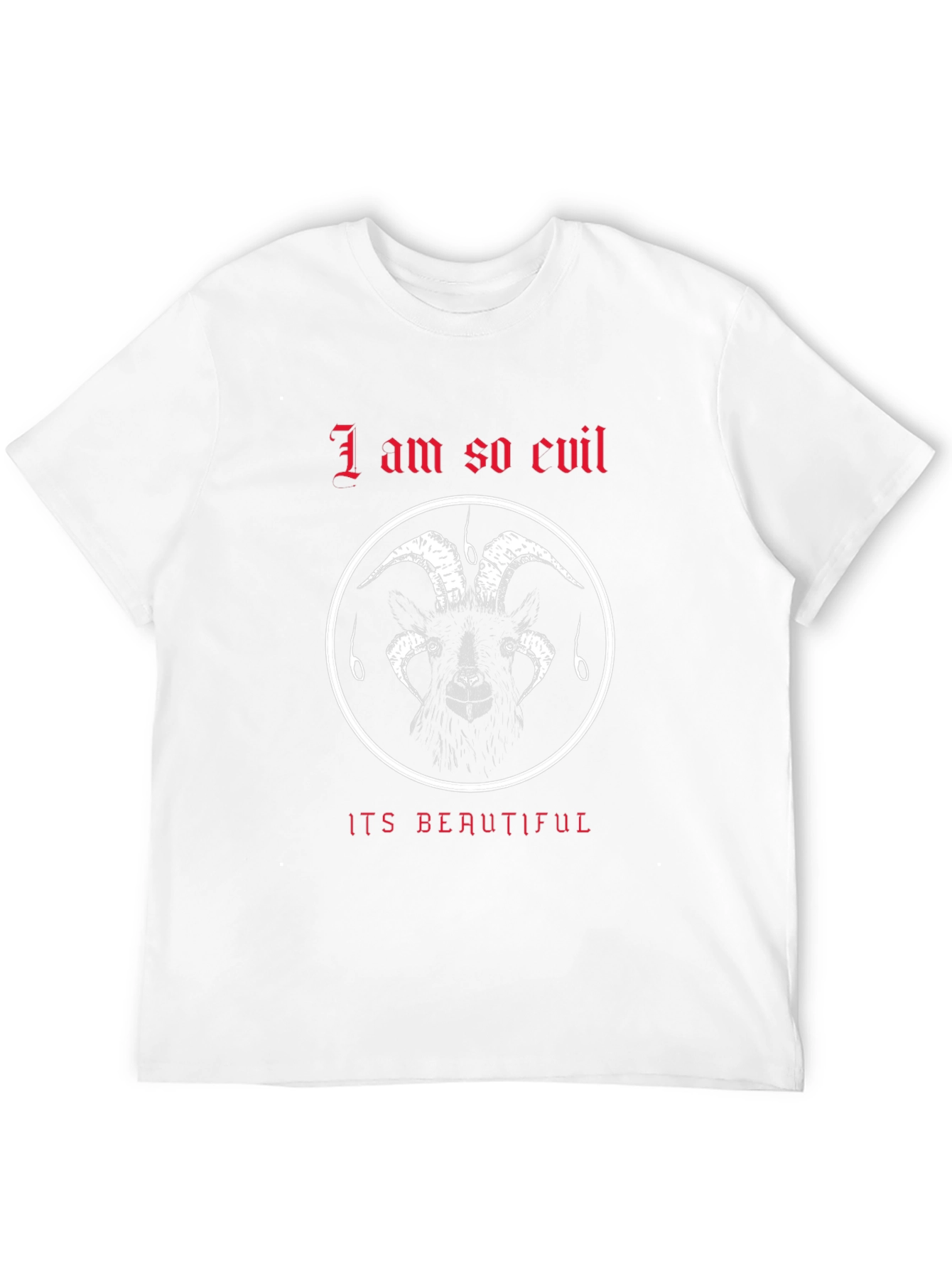 Evil Goat Graphic Tee - Black T-Shirt