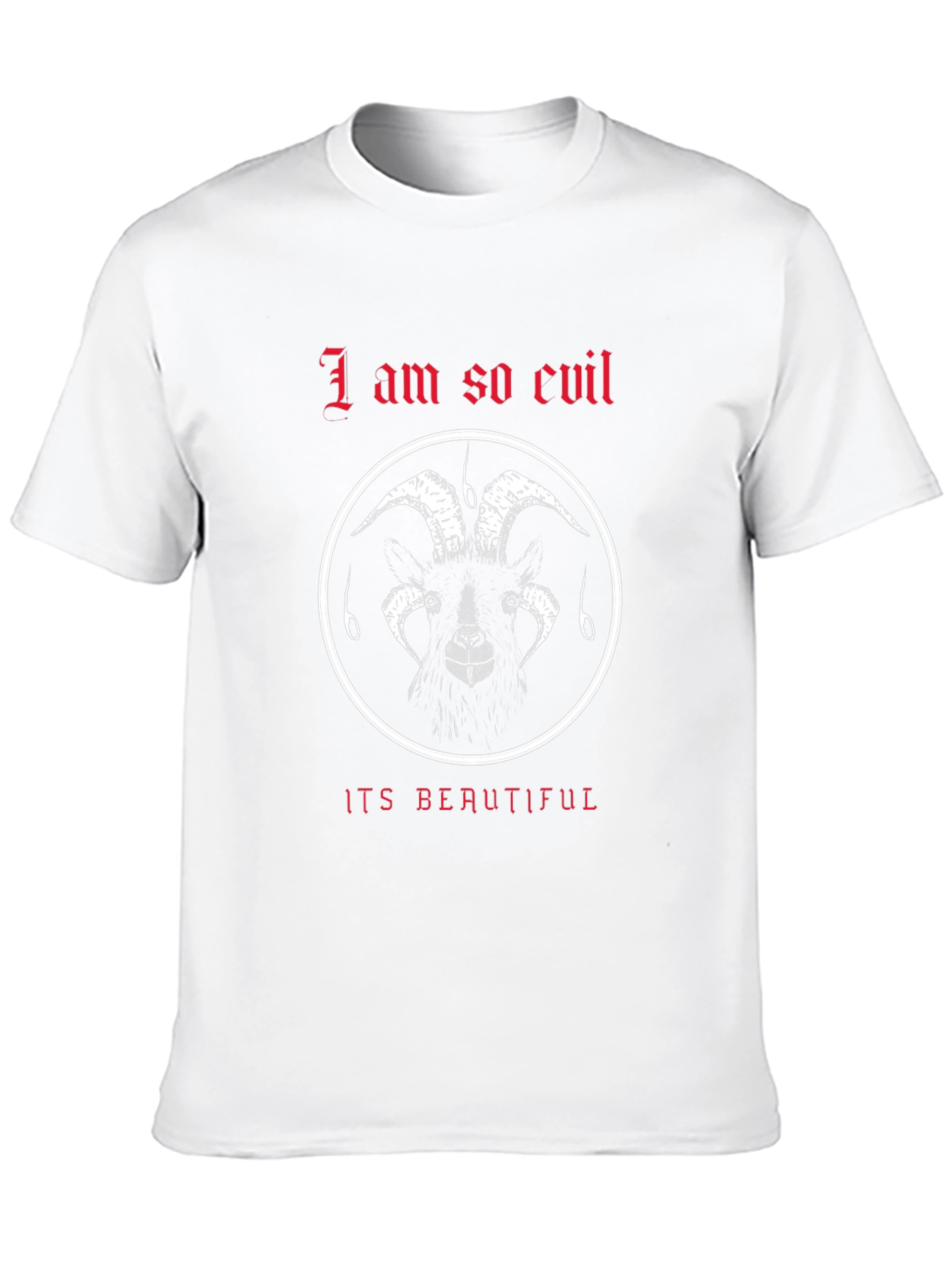 Evil Goat Graphic Tee - Black T-Shirt