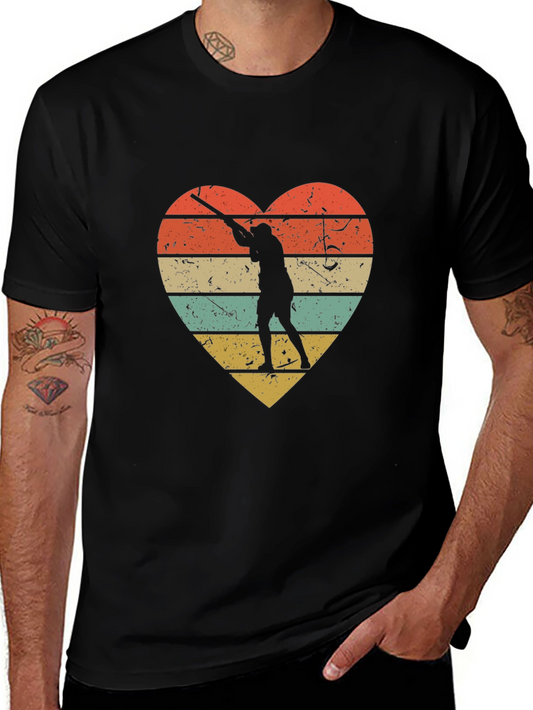 Vintage Hunter Heart Graphic T-Shirt