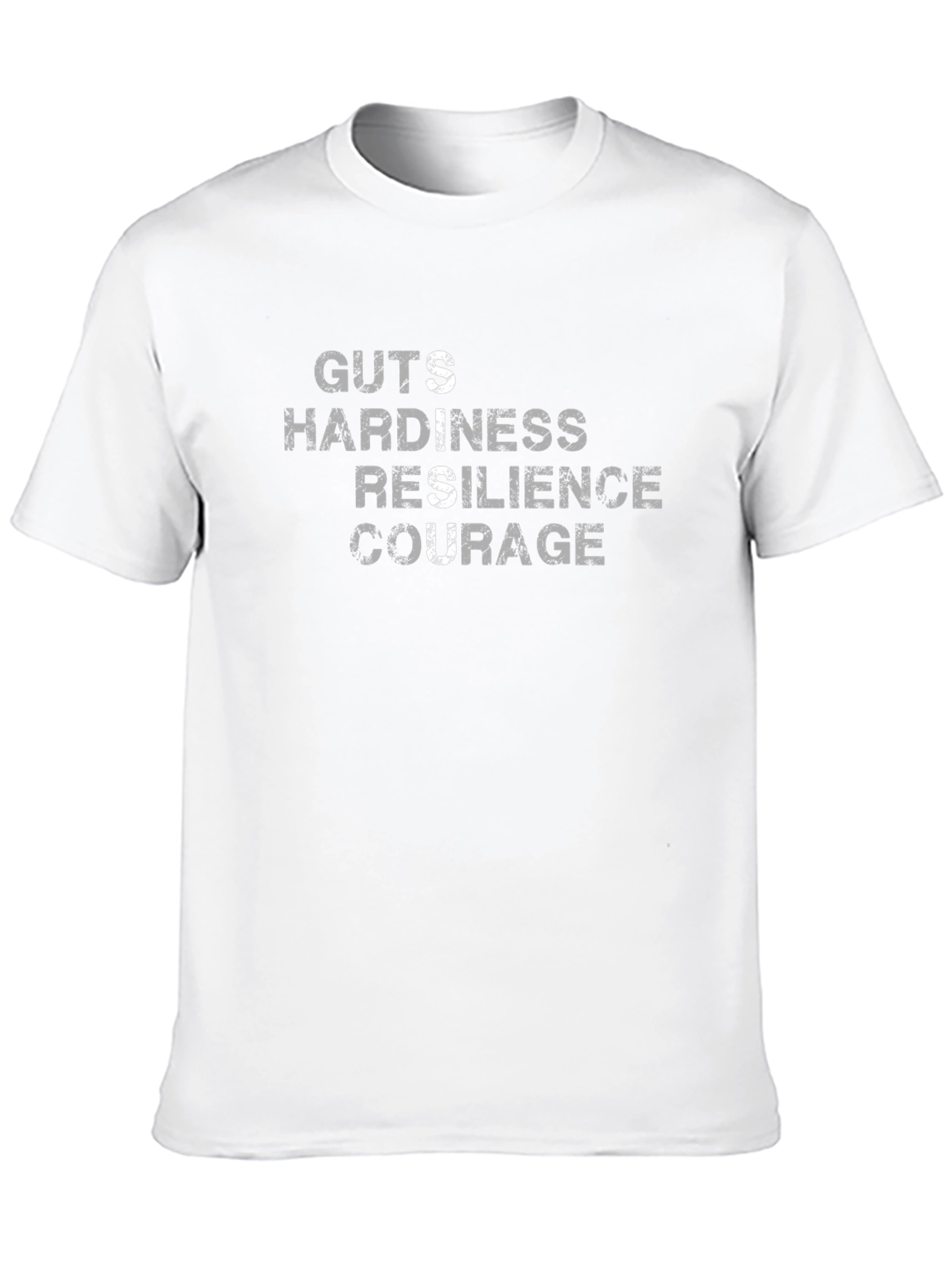 Guts Hardiness Resilience Courage Black Tee