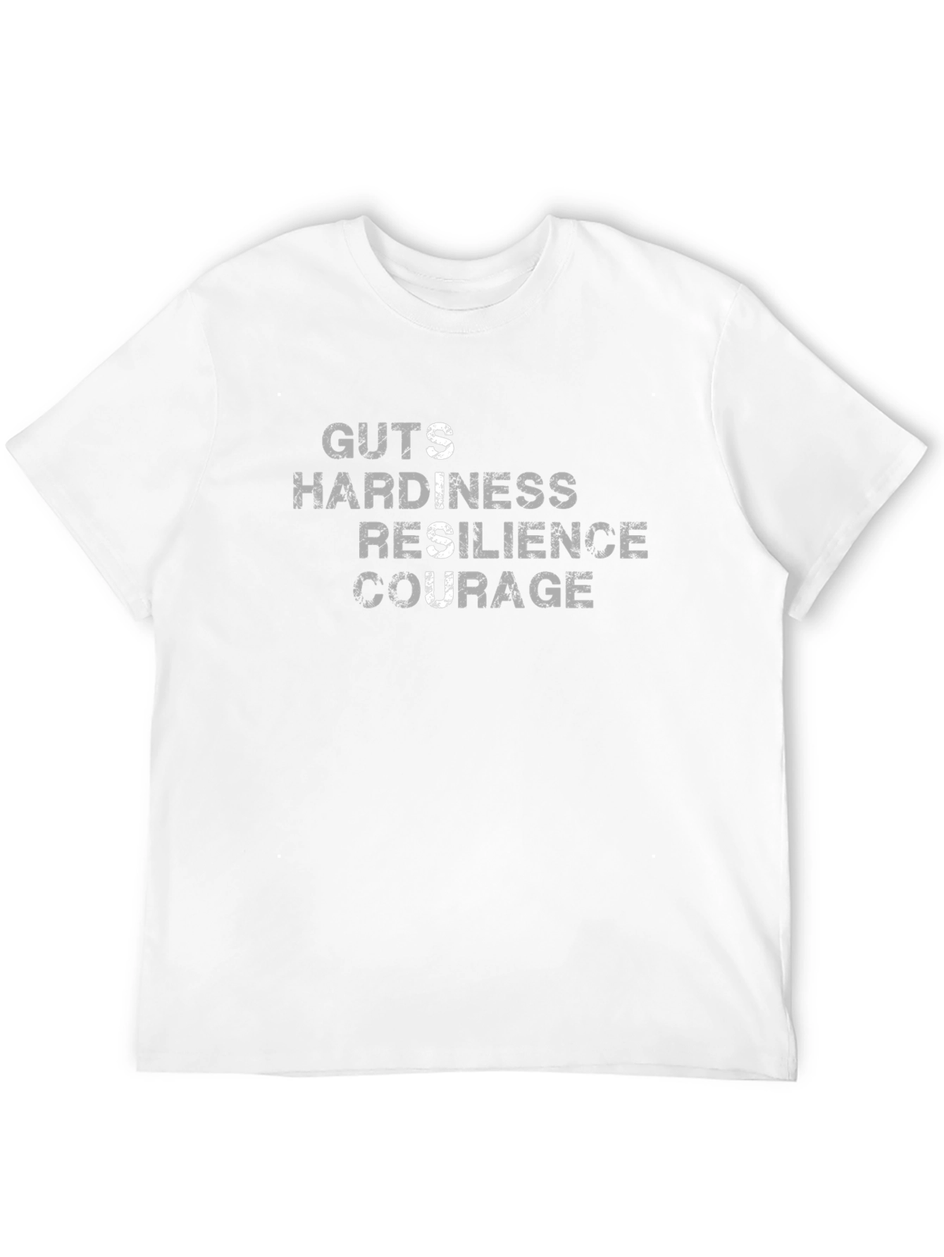Guts Hardiness Resilience Courage Black Tee