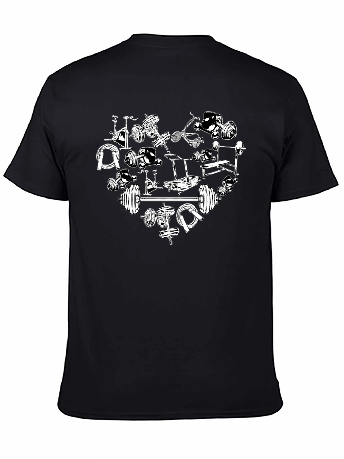 Gym Heart T-Shirt - Fitness Lovers Tee