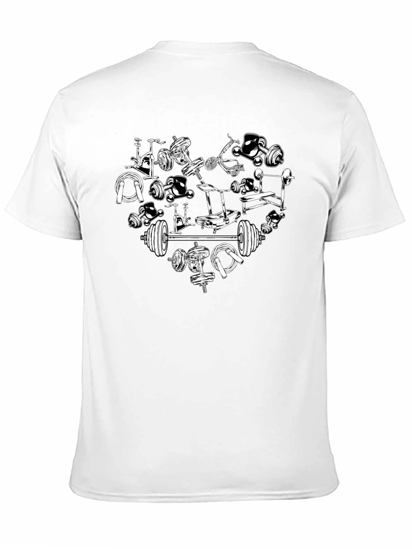 Gym Heart T-Shirt - Fitness Lovers Tee