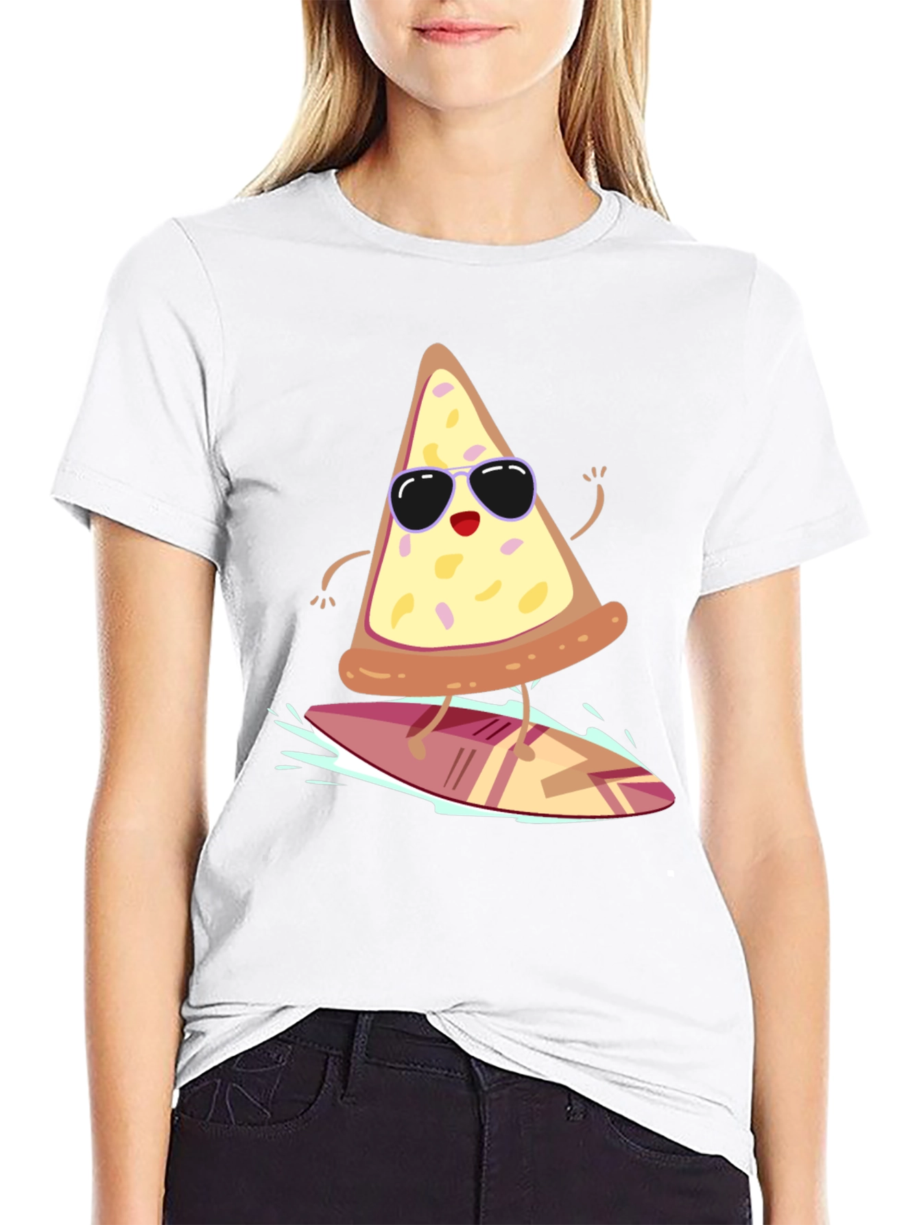 Pizza Surfer Graphic Tee - Cool & Fun T-Shirt