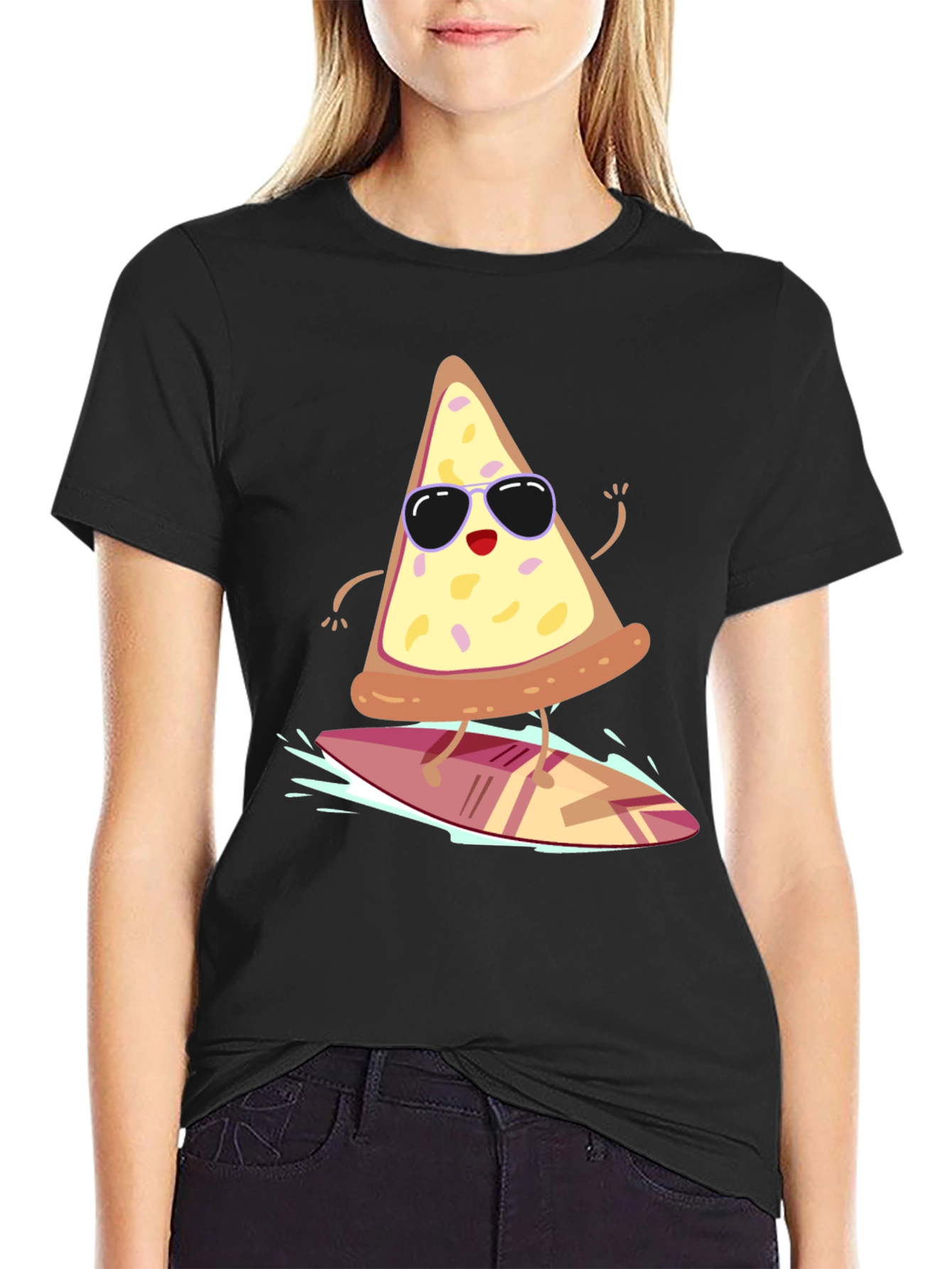 Pizza Surfer Graphic Tee - Cool & Fun T-Shirt
