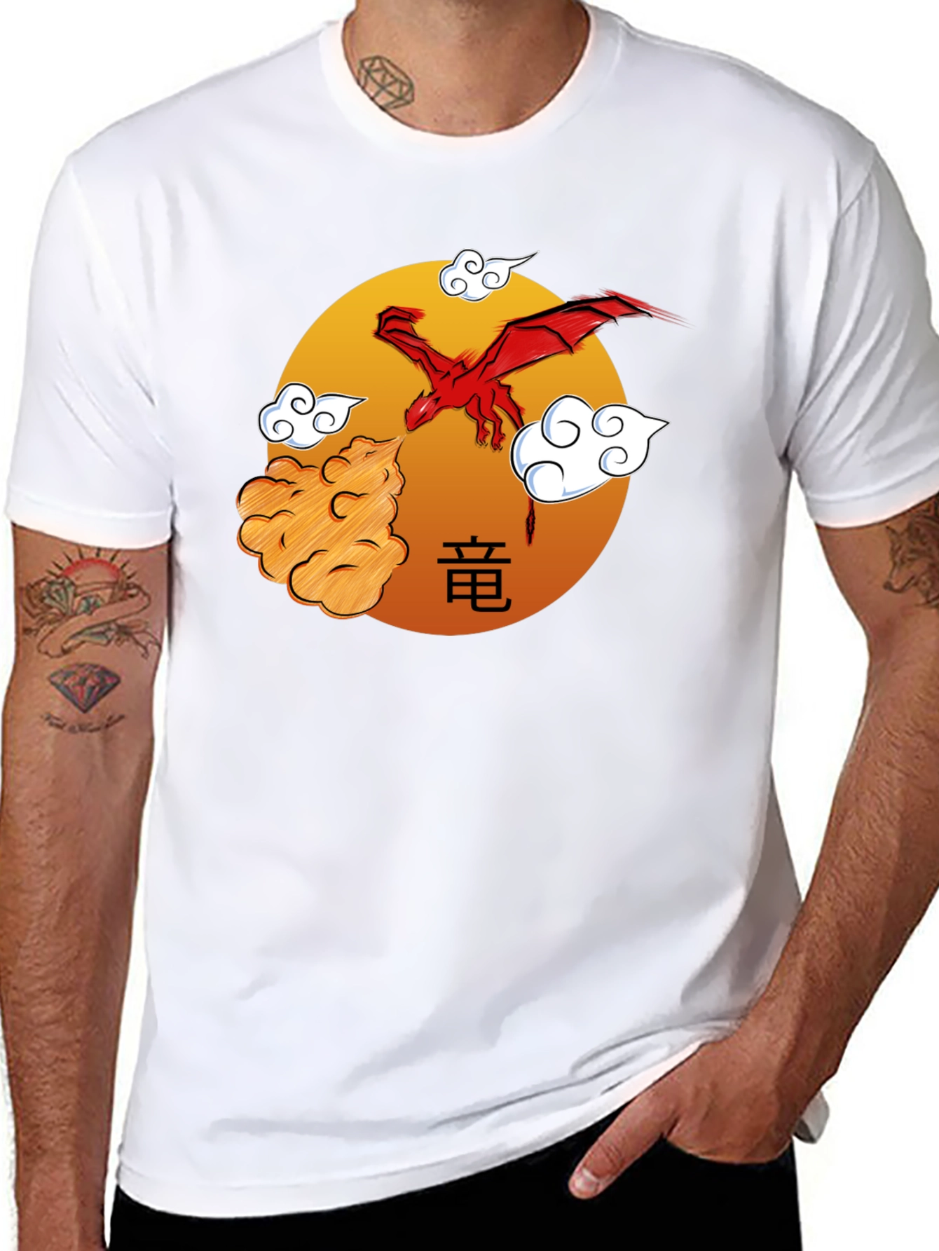 Dragon Fire Graphic Tee - Bold Streetwear