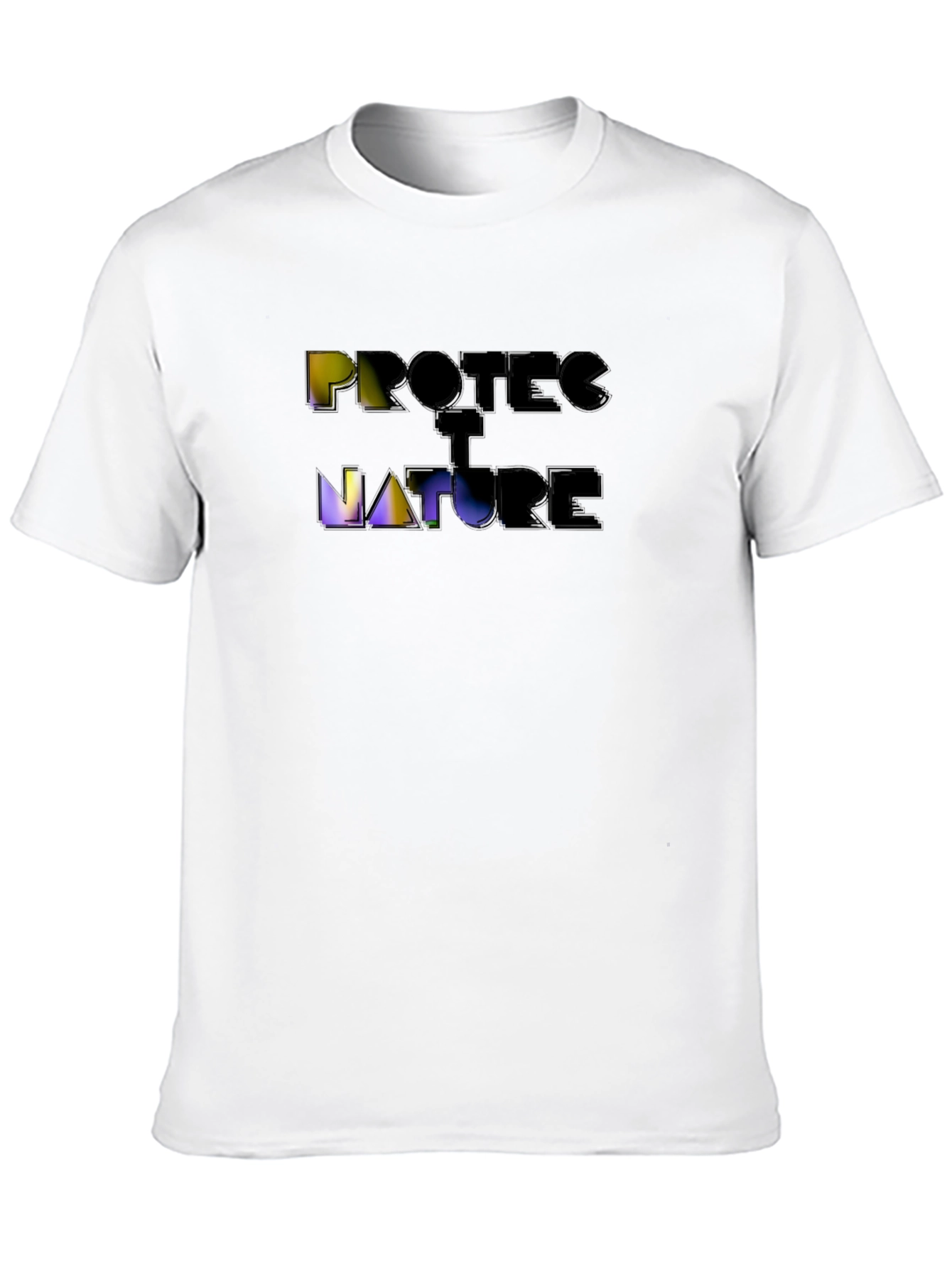 Protect Nature Graphic T-Shirt - Black Short Sleeve