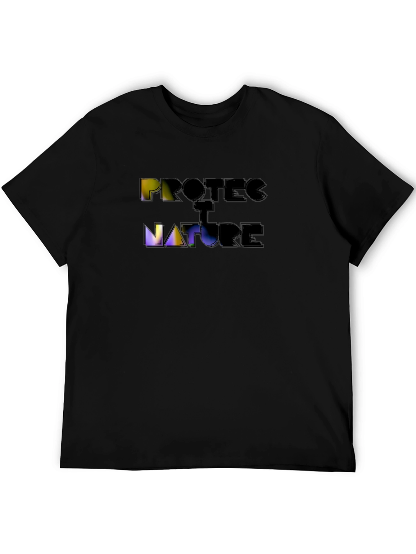 Protect Nature Graphic T-Shirt - Black Short Sleeve