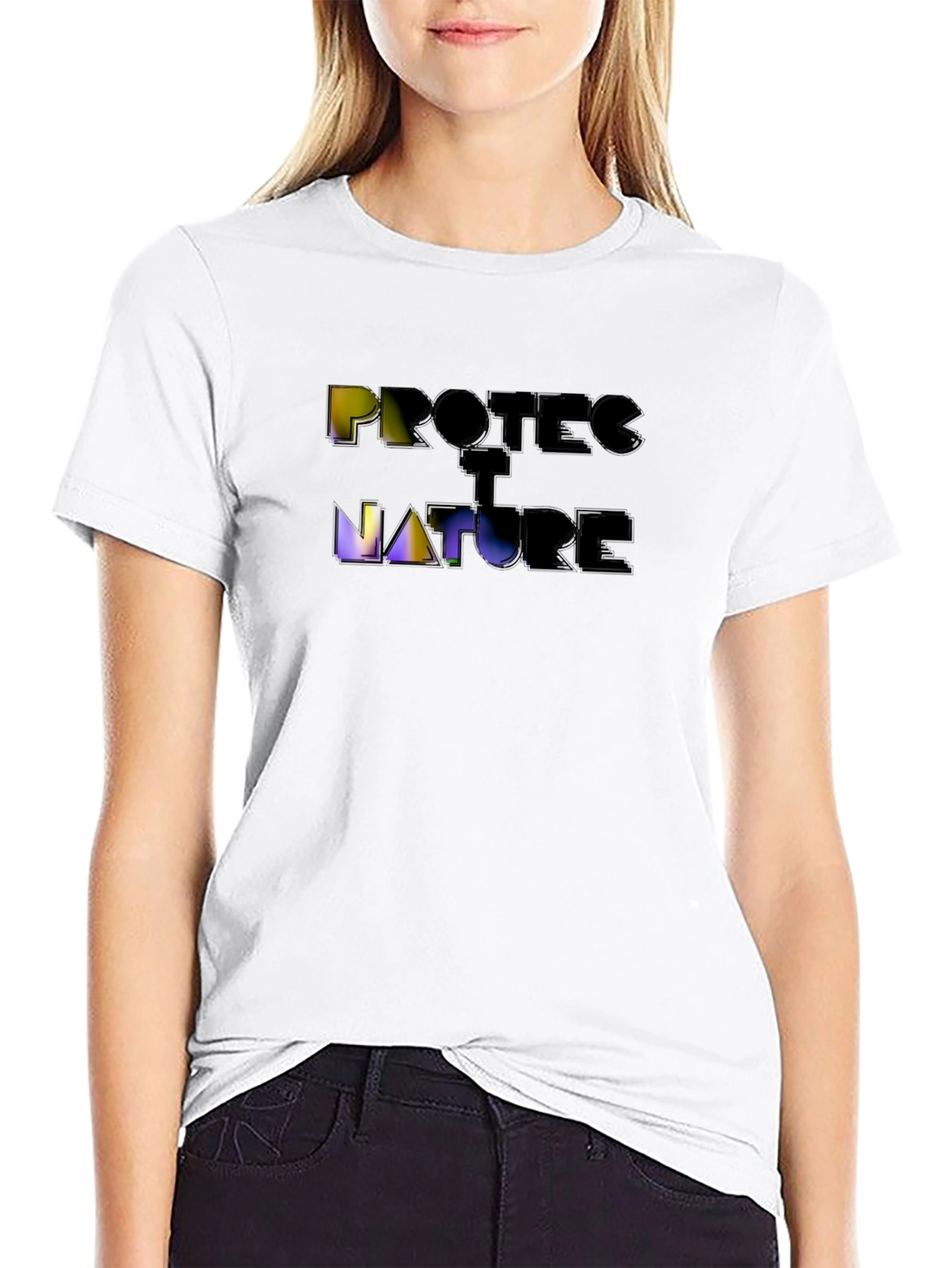 Protect Nature Graphic T-Shirt - Black Short Sleeve