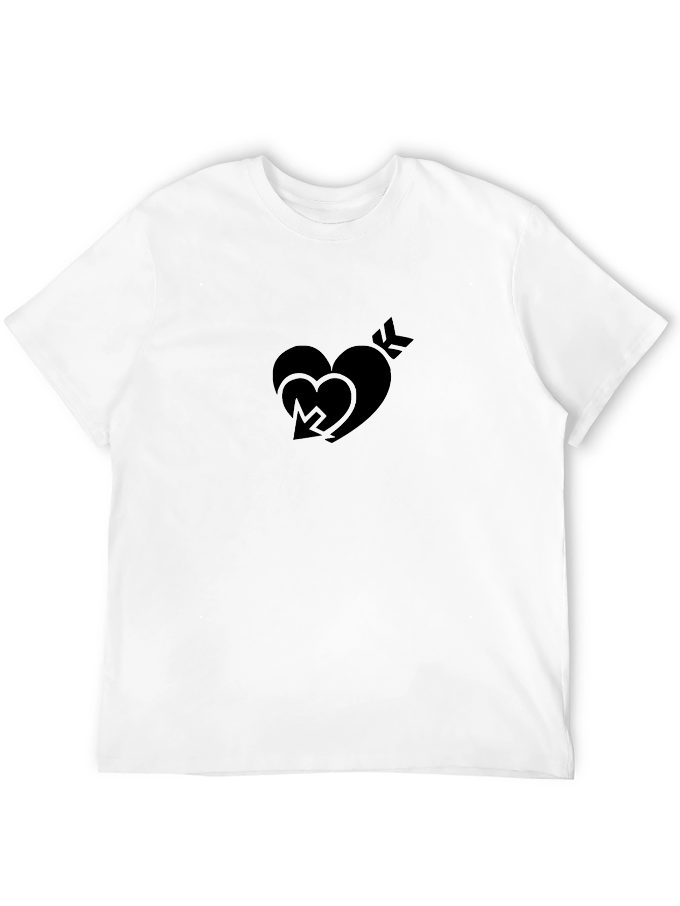 Heart & Arrow Graphic Tee - Black