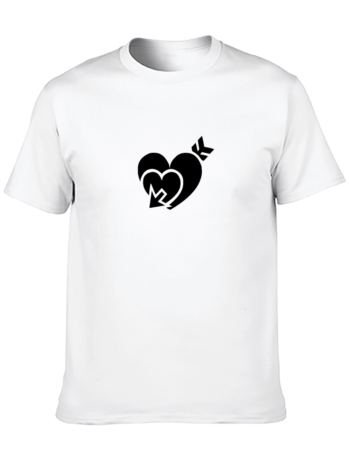 Heart & Arrow Graphic Tee - Black