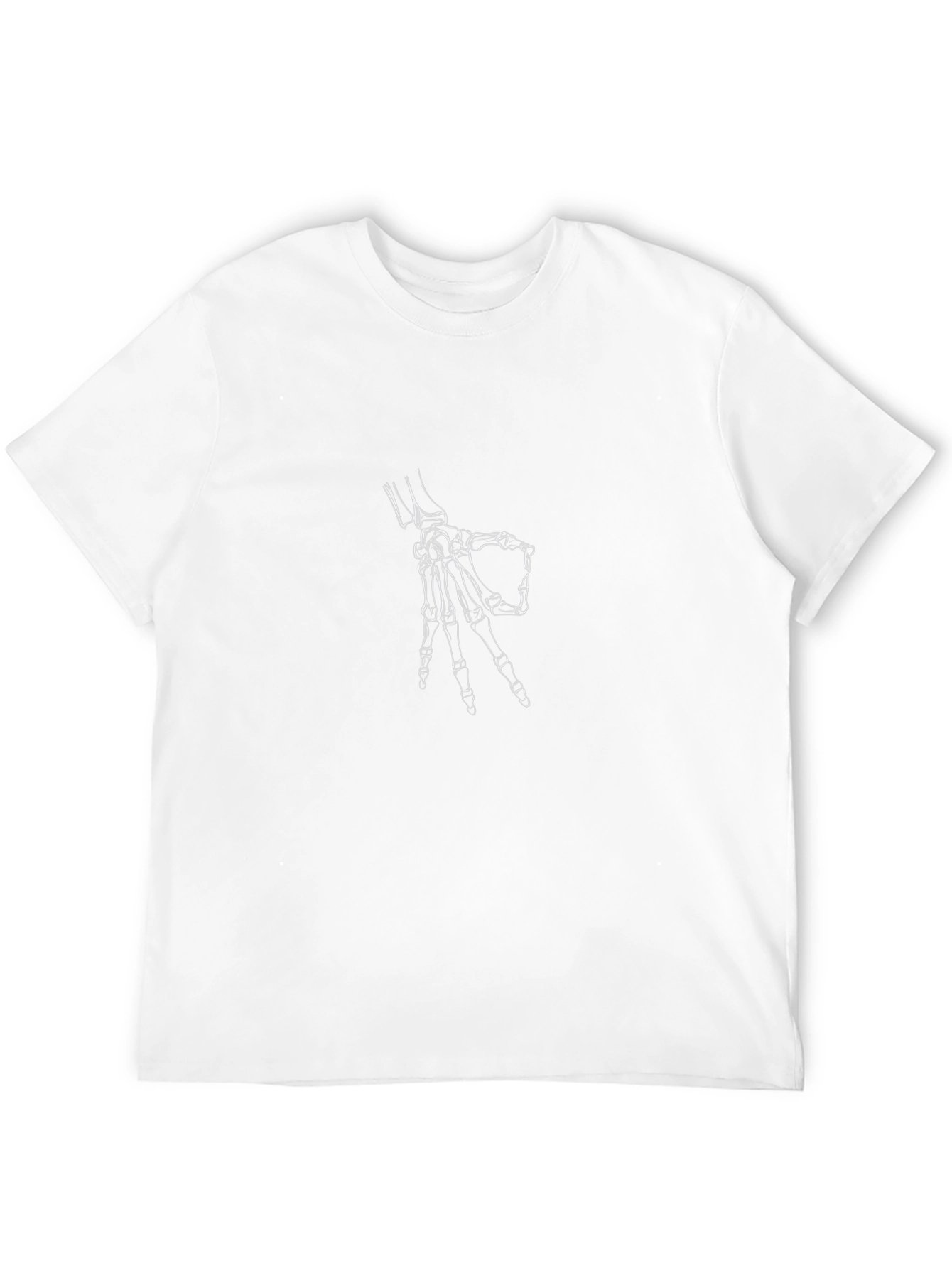 Skeleton Hand Graphic Tee - Black