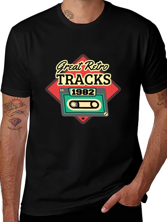 Great Retro Tracks 1982 Cassette Tape T-Shirt