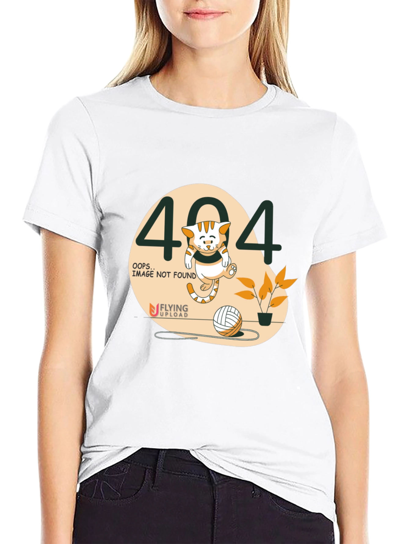 404 Error Cat T-Shirt - Funny Graphic Tee