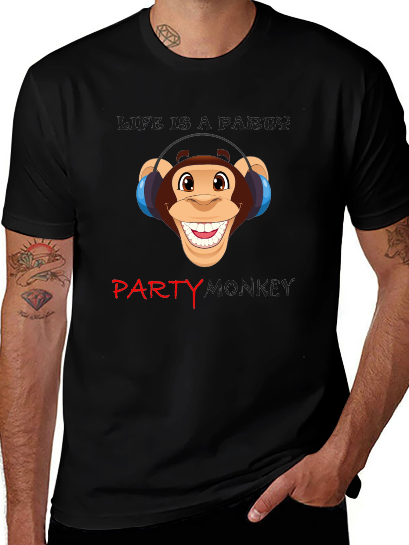 Party Monkey Graphic Tee