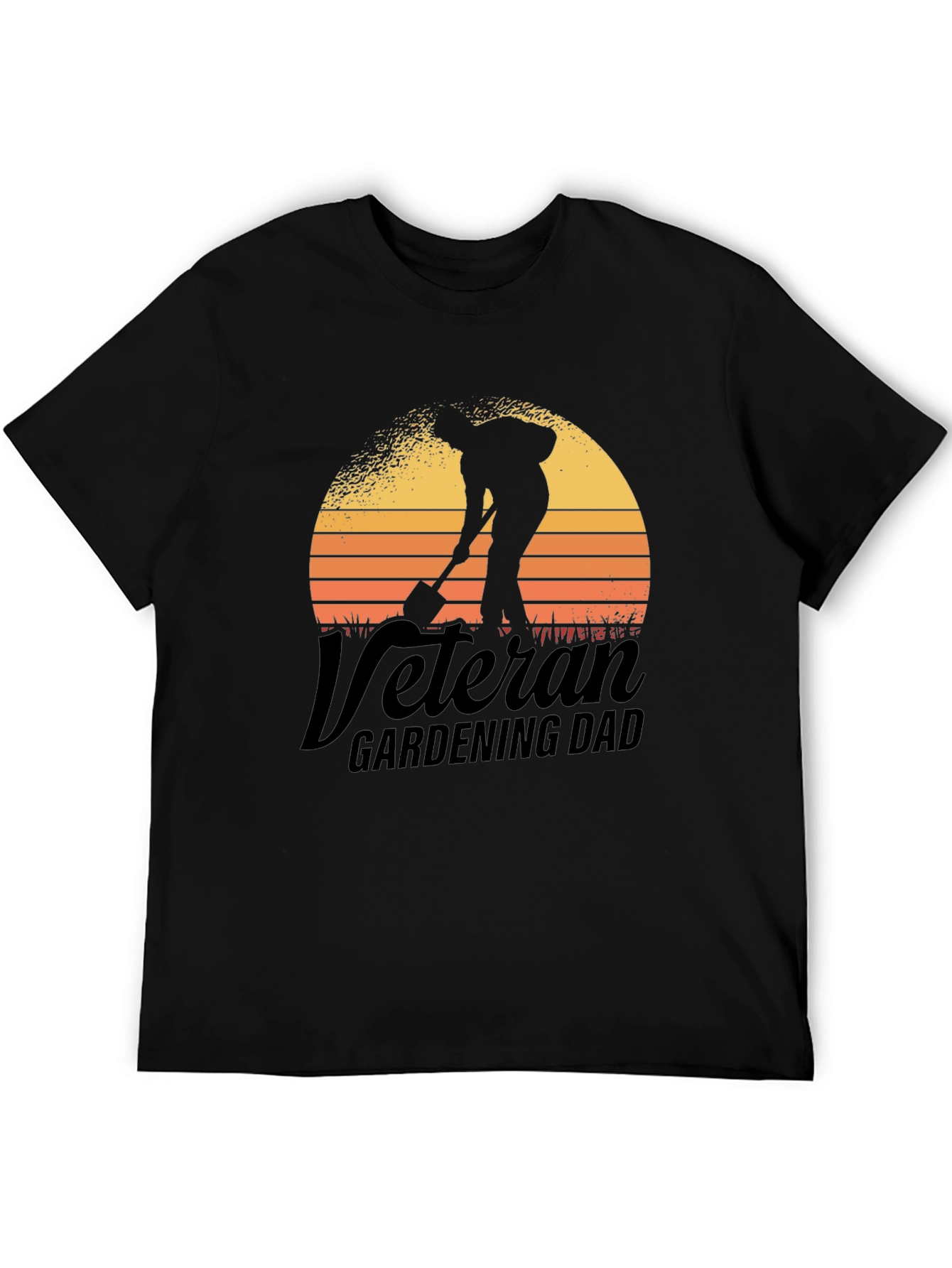 Veteran Gardening Dad T-Shirt - Black