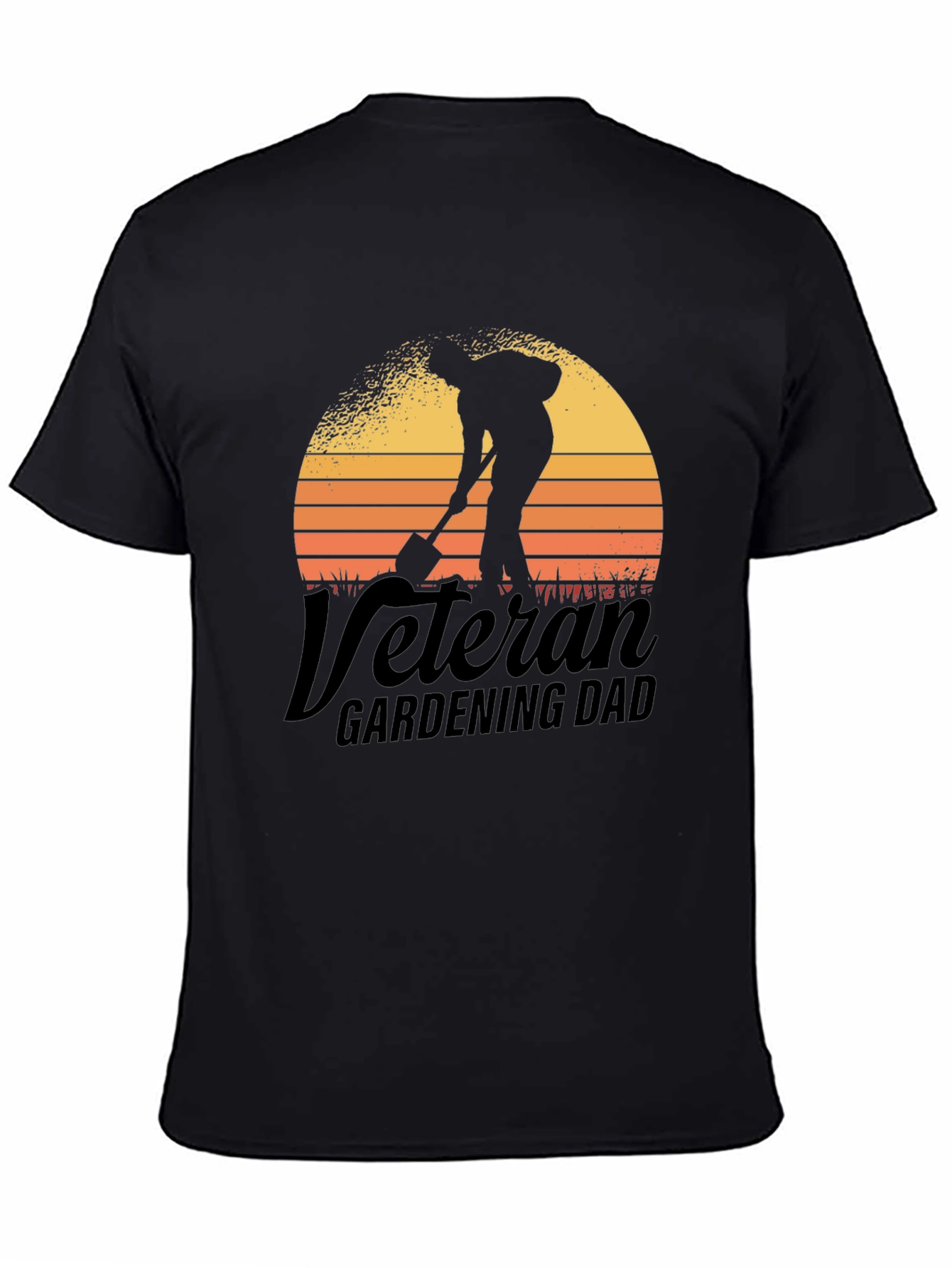 Veteran Gardening Dad T-Shirt - Black