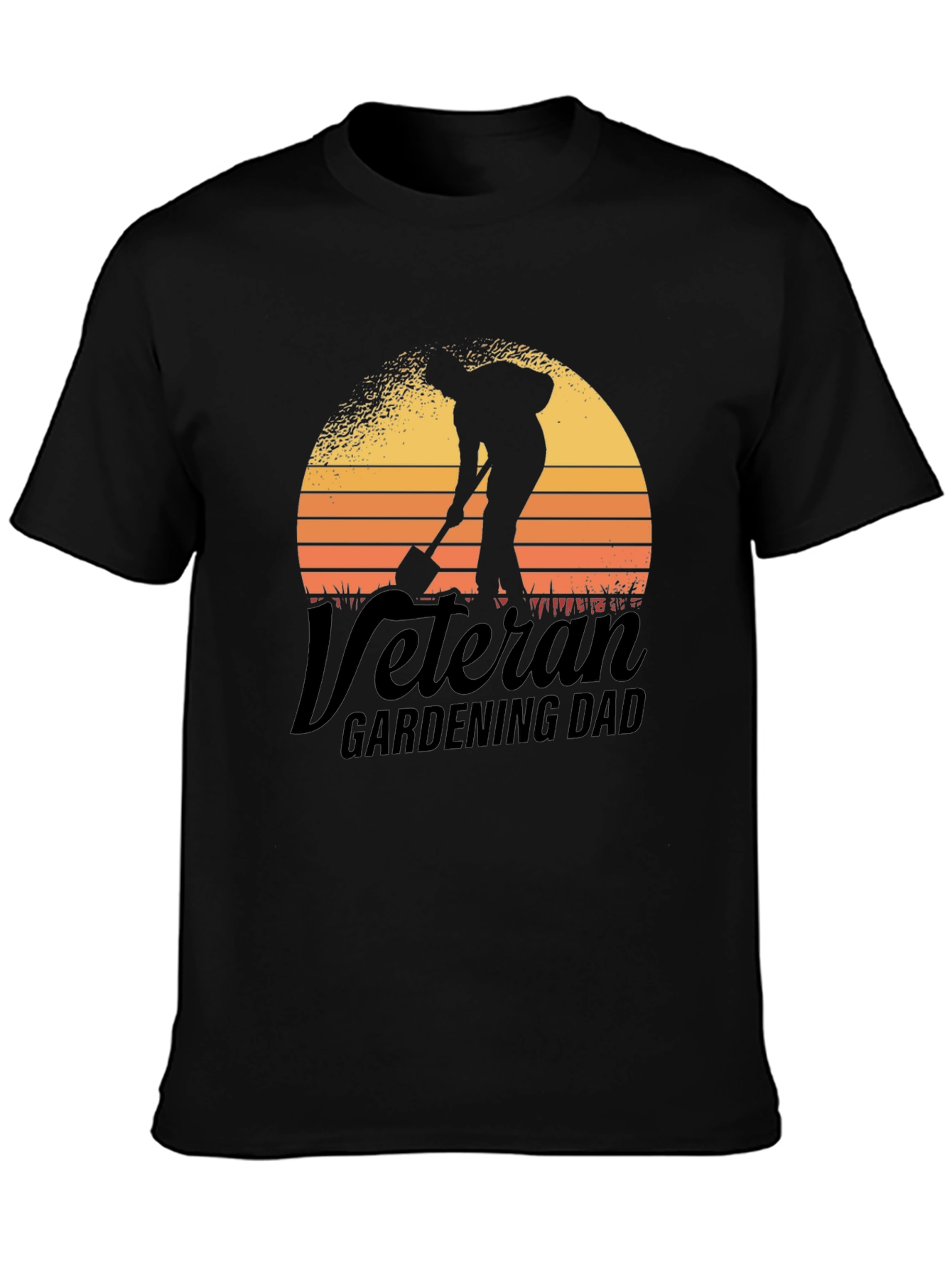 Veteran Gardening Dad T-Shirt - Black