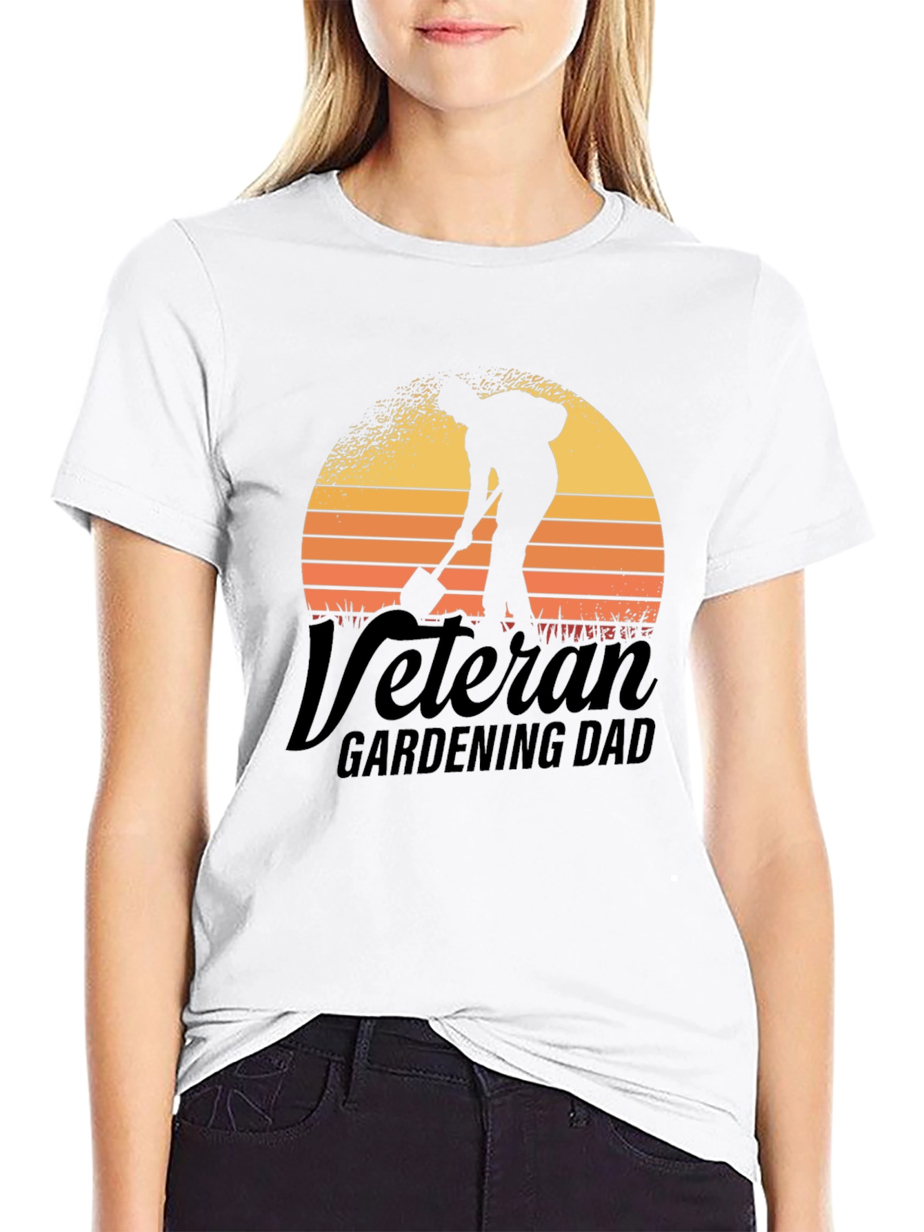 Veteran Gardening Dad T-Shirt - Black