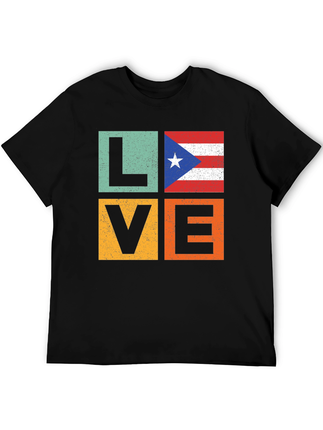 Puerto Rico Love Graphic Tee - Black T-Shirt