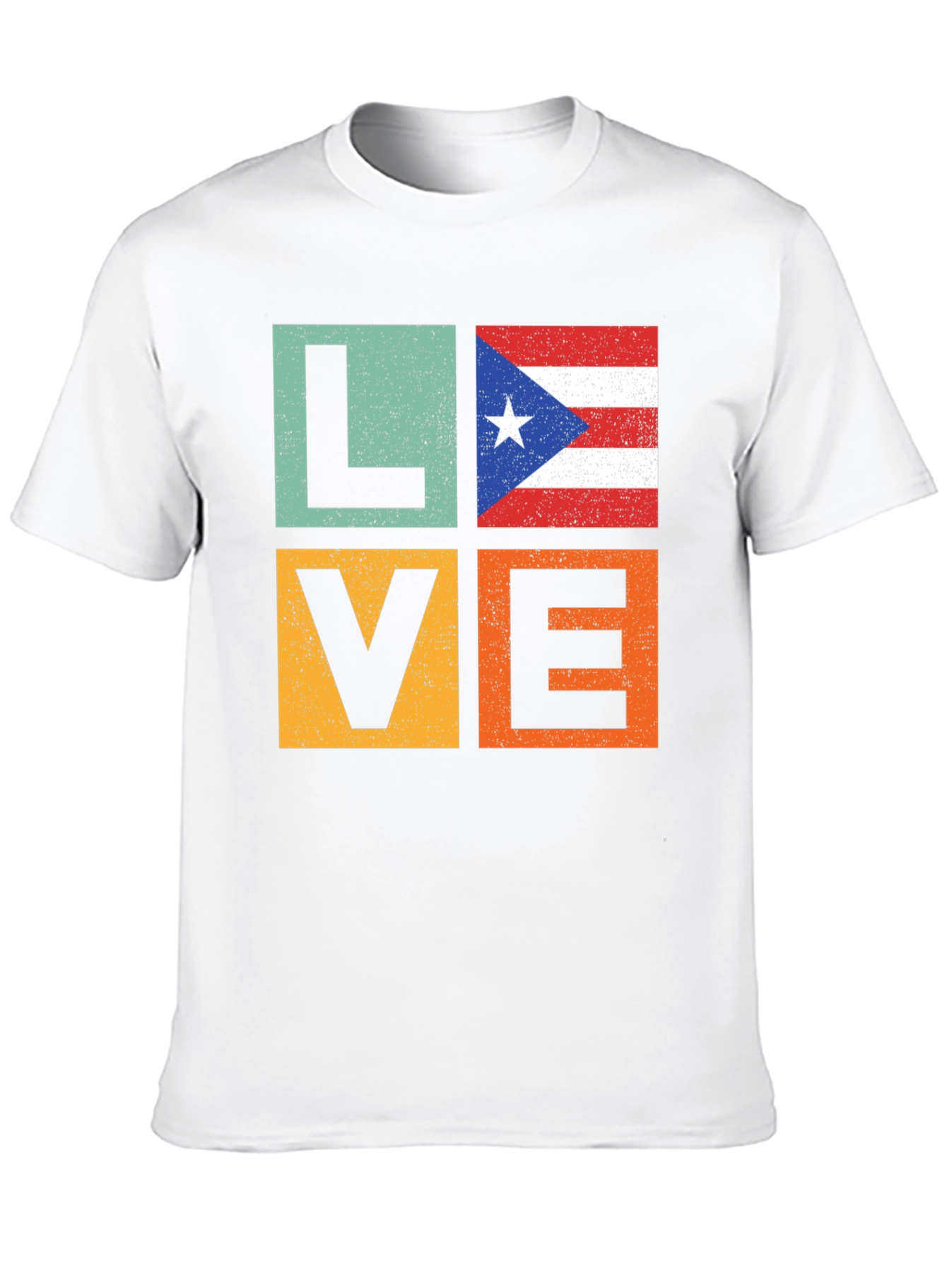 Puerto Rico Love Graphic Tee - Black T-Shirt