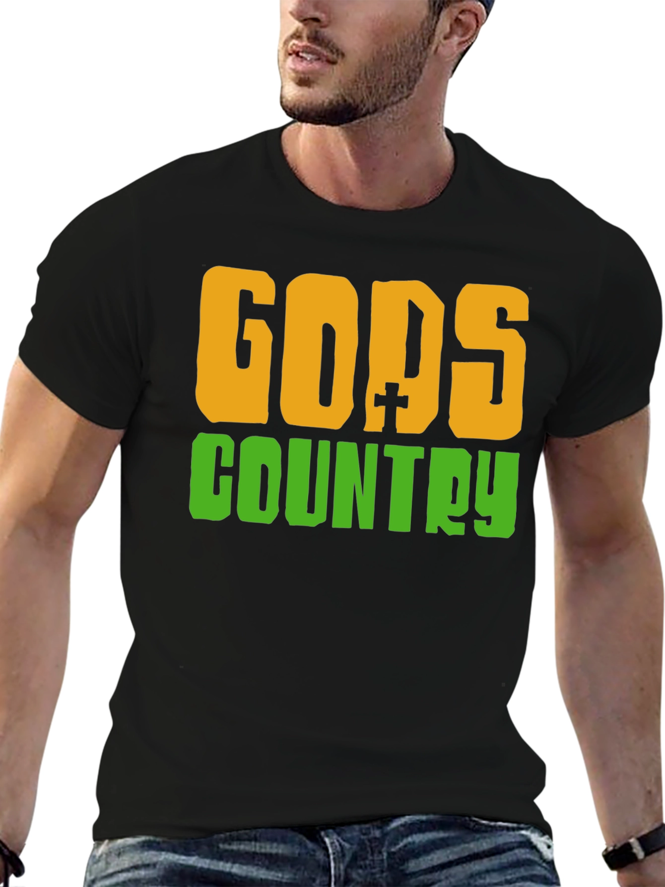 Gods Country Black T-Shirt