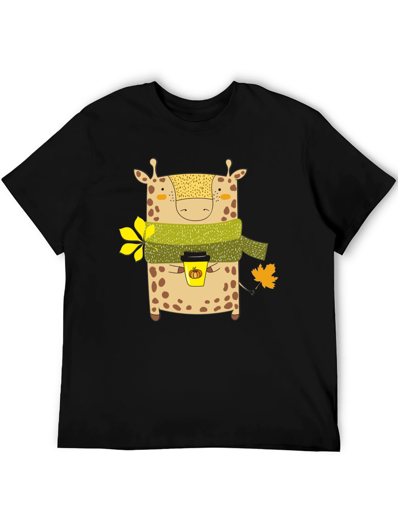 Giraffe Fall Coffee T-Shirt
