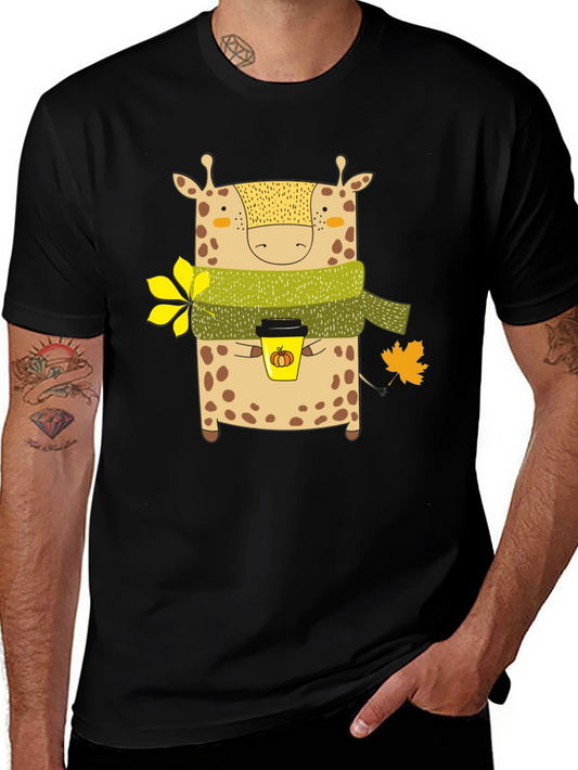 Giraffe Fall Coffee T-Shirt