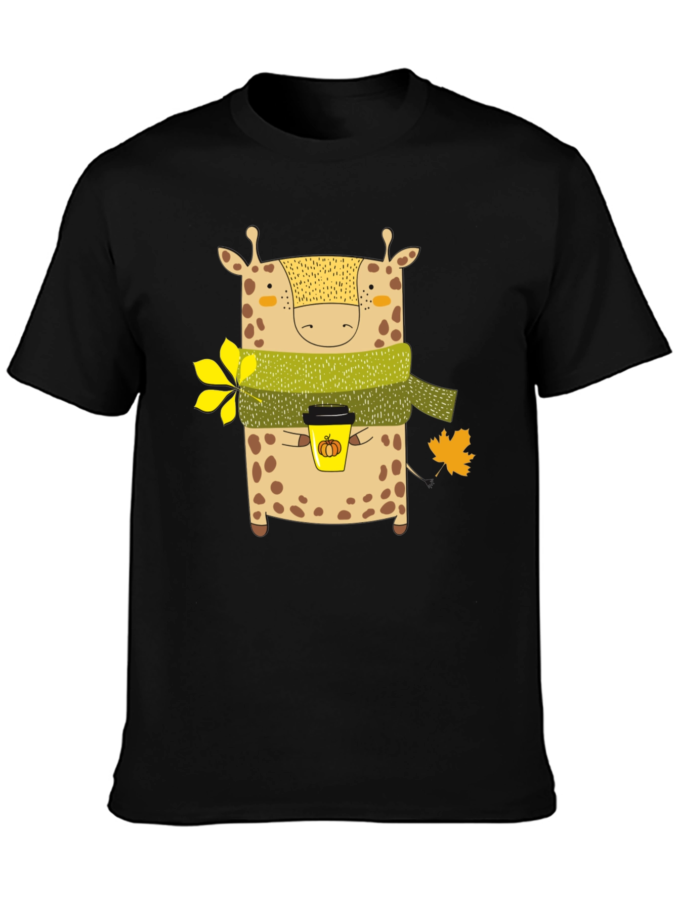 Giraffe Fall Coffee T-Shirt
