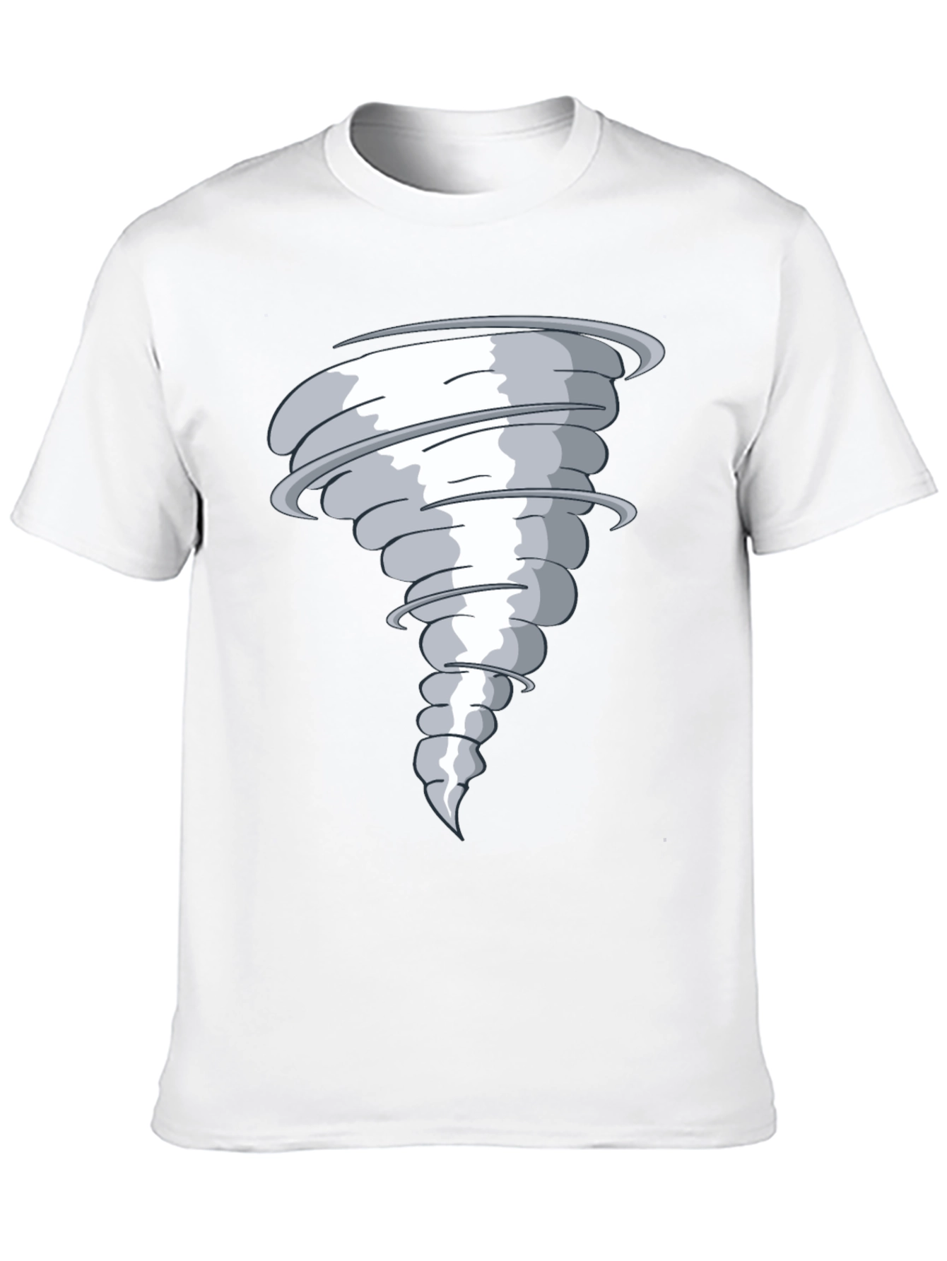 Tornado Graphic Print Black T-Shirt