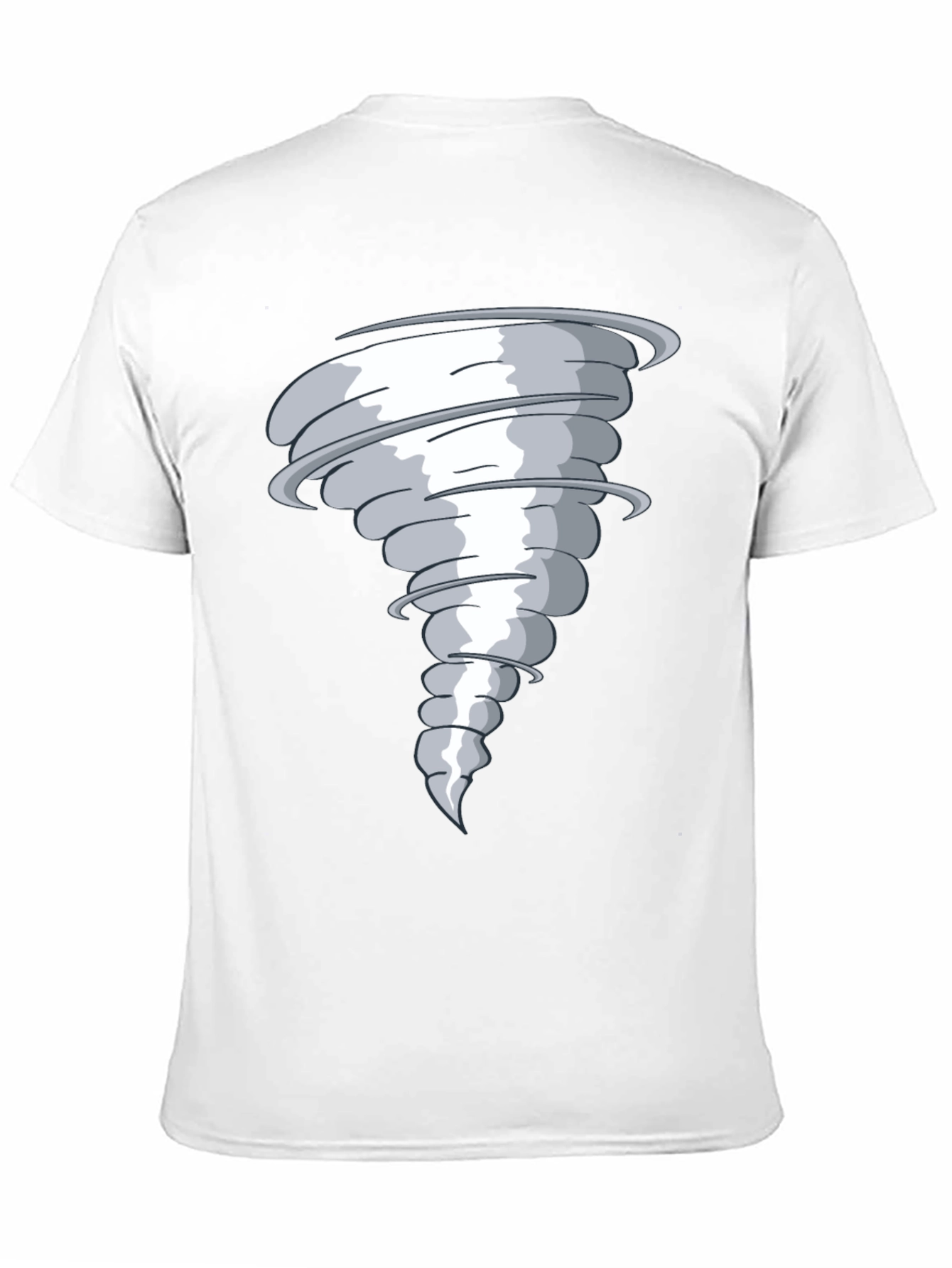 Tornado Graphic Print Black T-Shirt