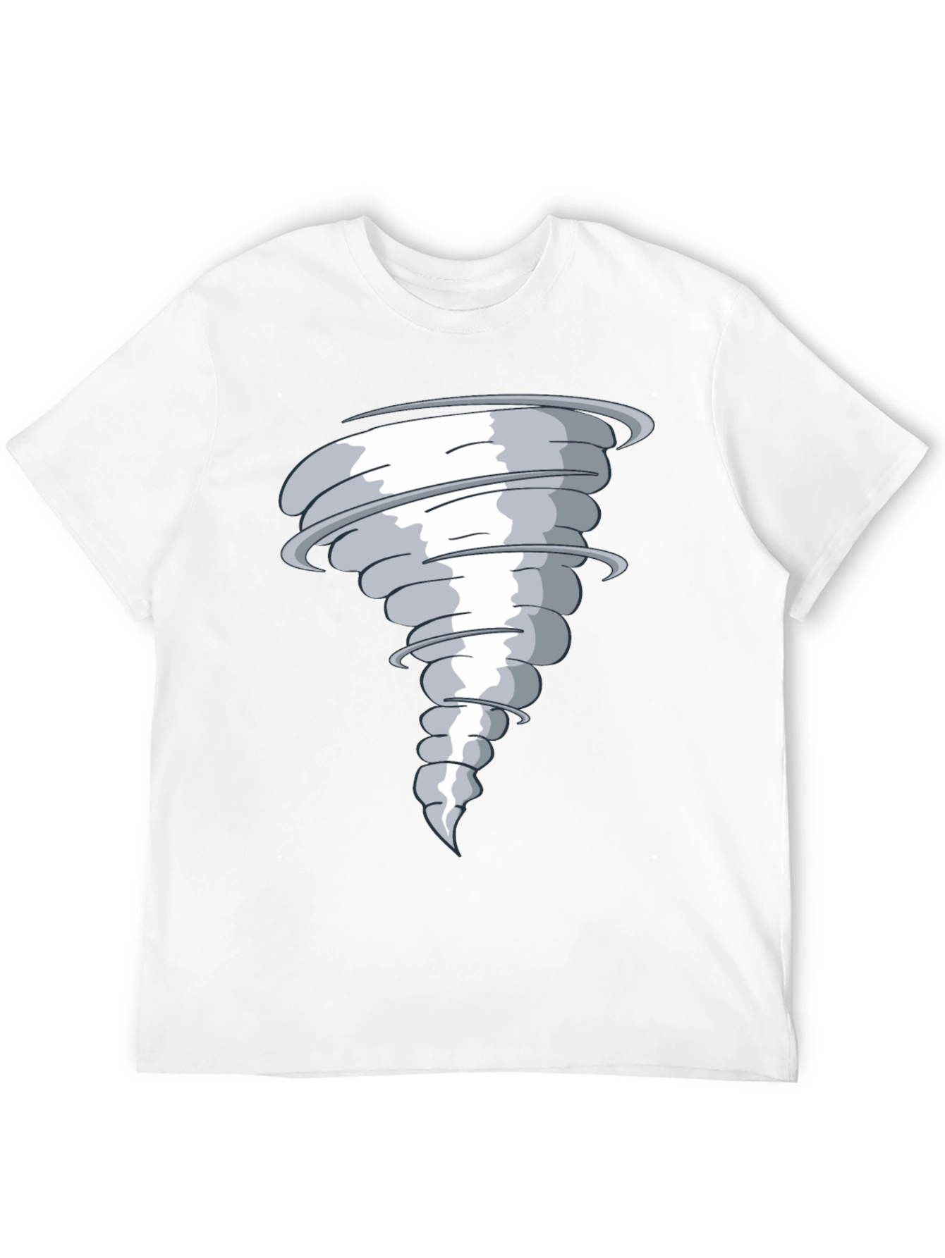 Tornado Graphic Print Black T-Shirt