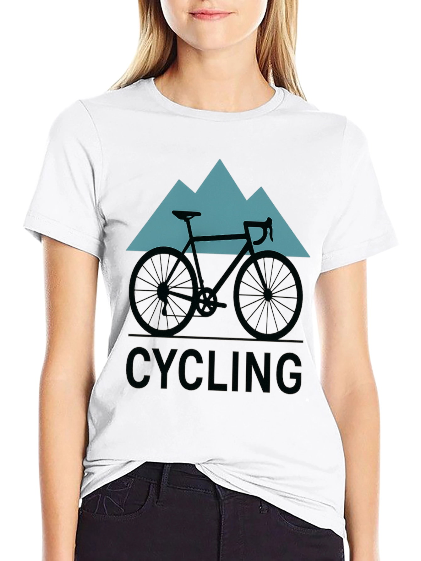 Cycling Mountain Graphic T-Shirt