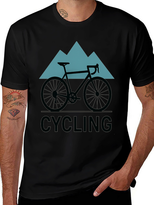 Cycling Mountain Graphic T-Shirt