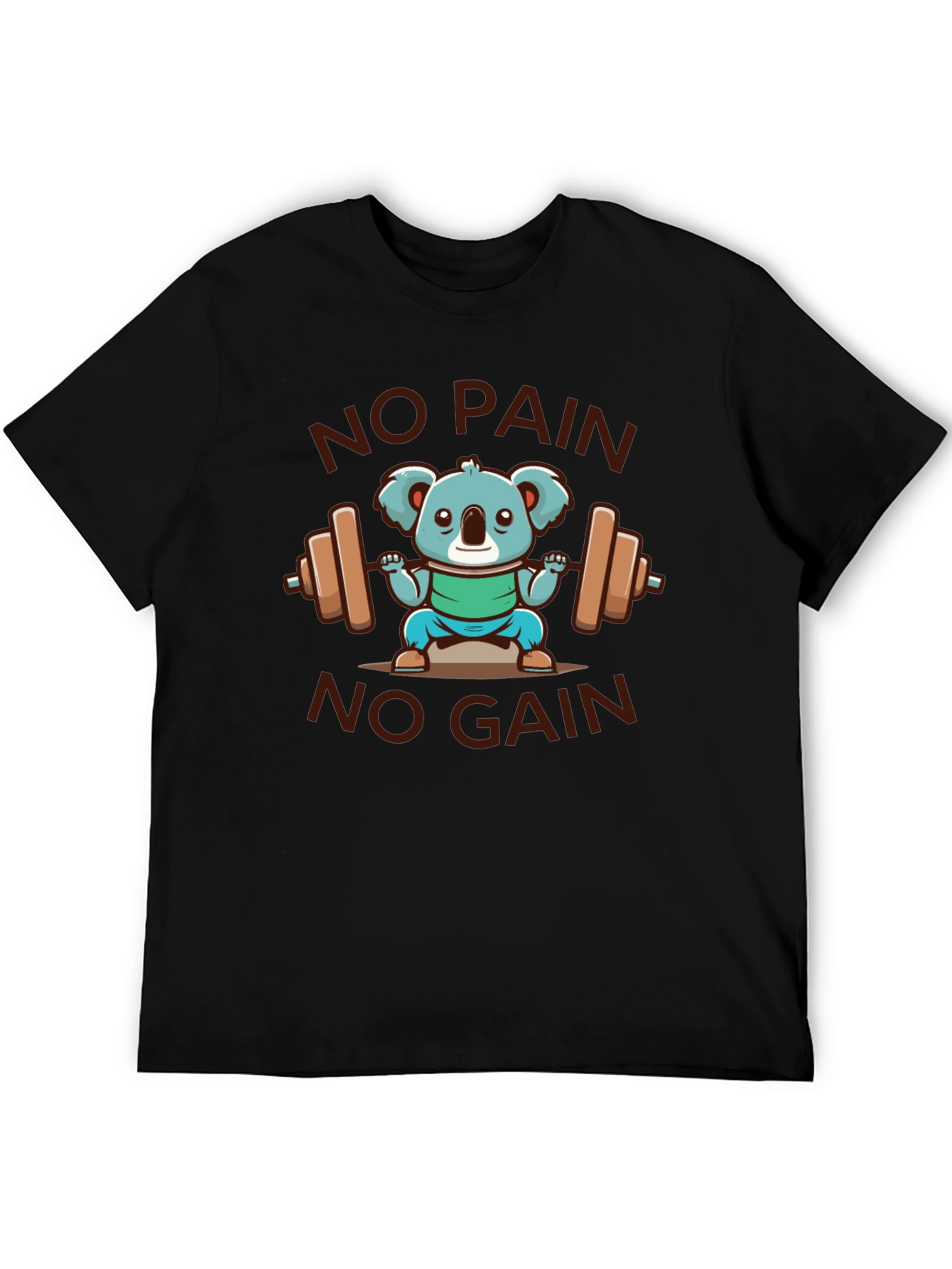 Koala Lifting Weights Graphic T-Shirt