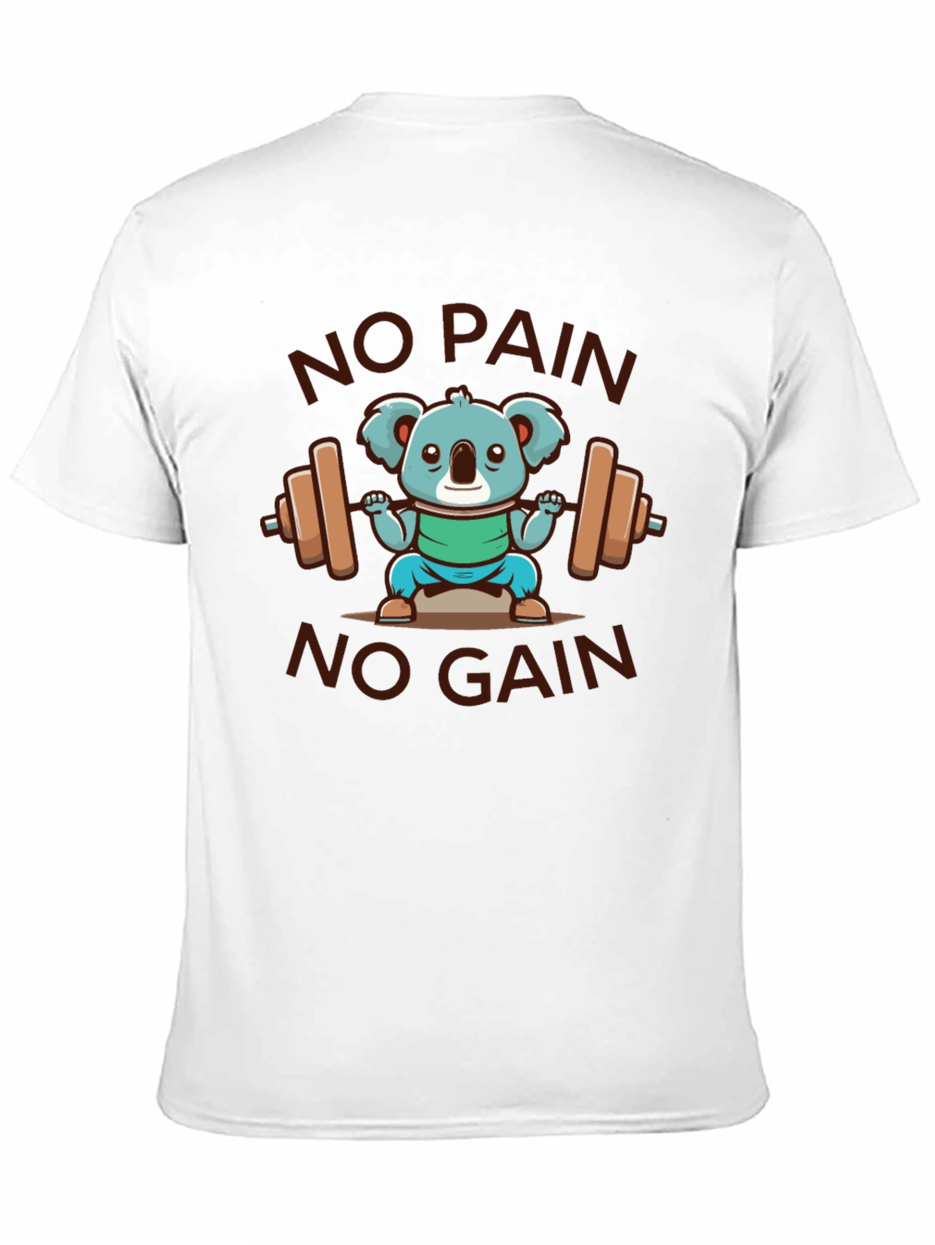Koala Lifting Weights Graphic T-Shirt