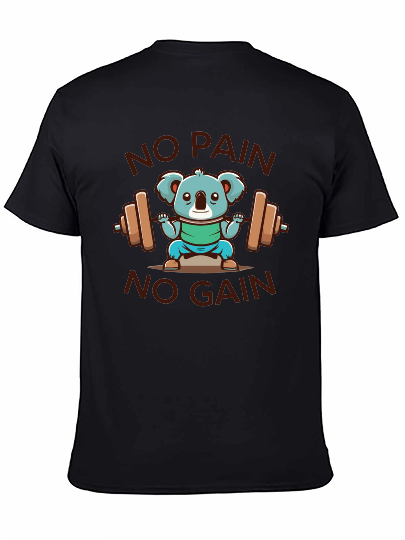 Koala Lifting Weights Graphic T-Shirt