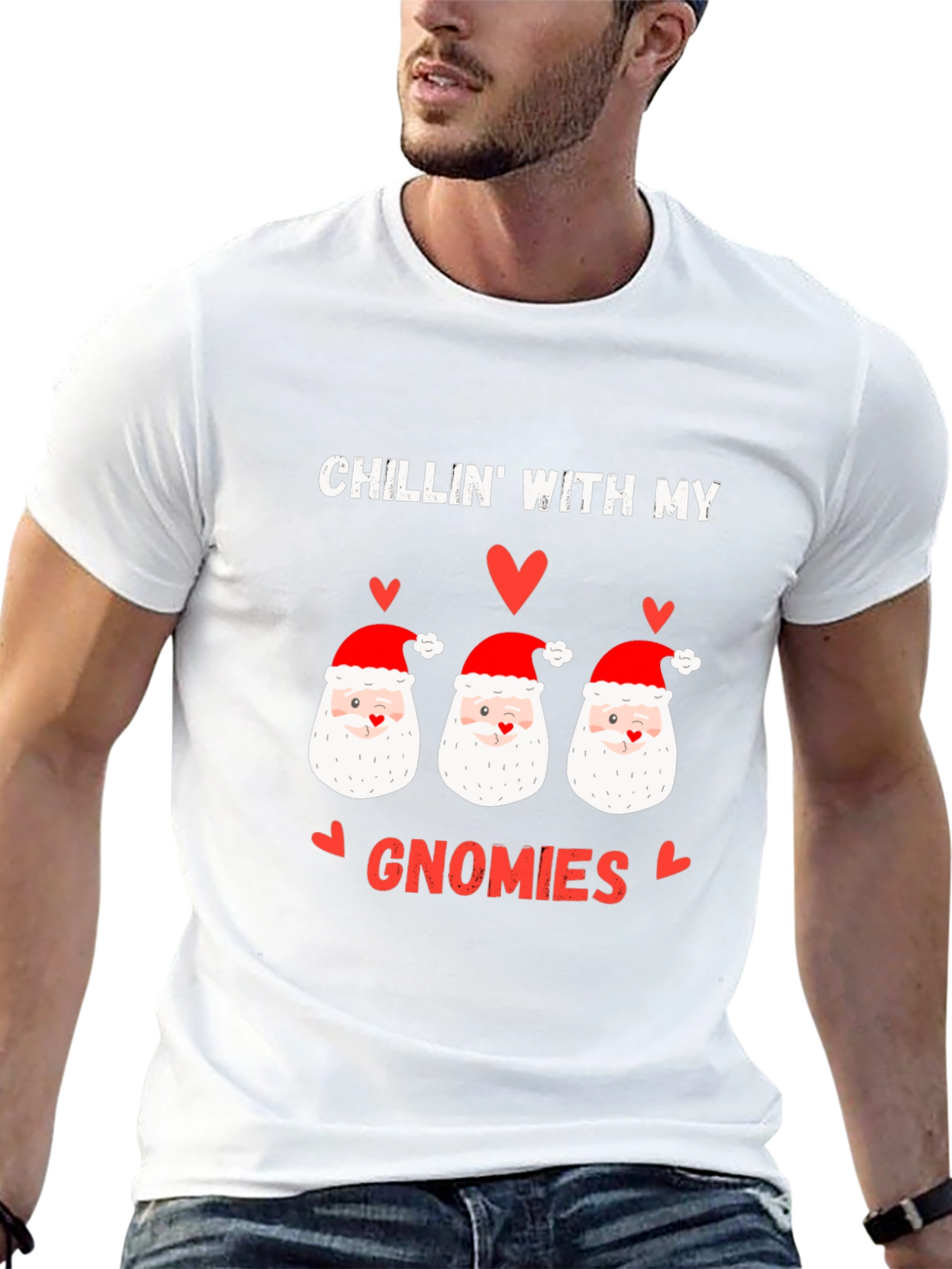Chillin With My Gnomies Christmas T-Shirt
